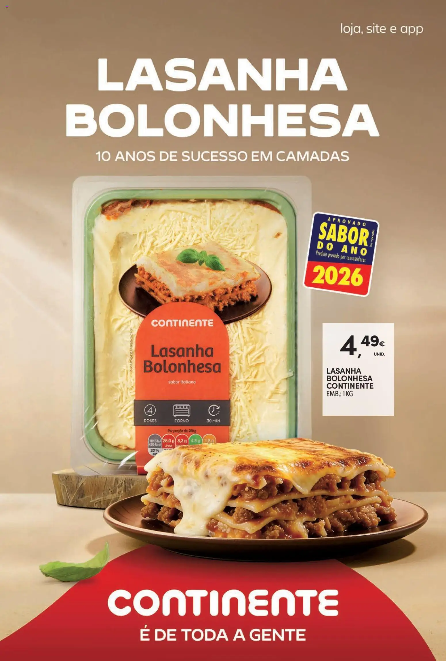 Continente Semanal Continente Bom Dia │ válido de 09.06.2026 | Página: 10 | Produtos: Forno, Lasanha