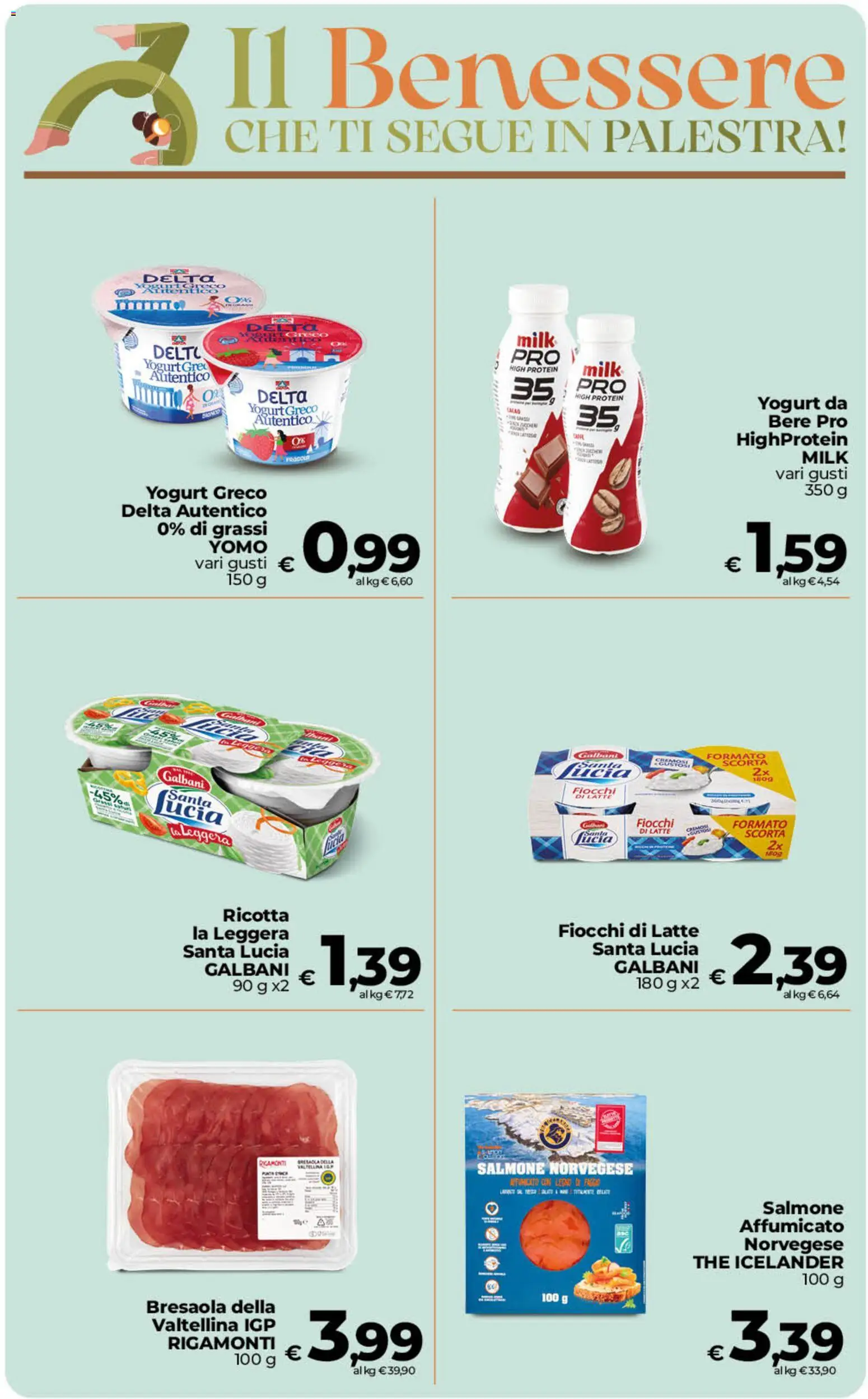 Volantino Ipercoop del 22/09/2026 | Pagina: 11 | Prodotti: Salmone affumicato, Fiocchi di latte, Fiocchi, The