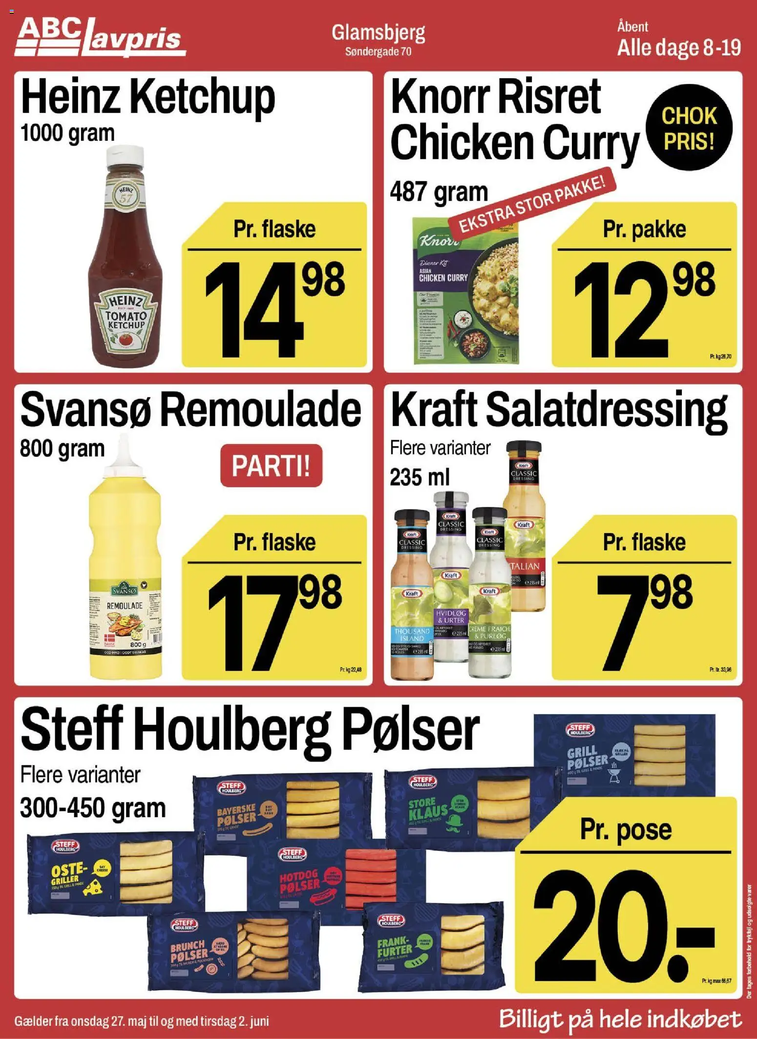 Abc Lavpris tilbudsavis – gyldig fra 27.05.2026 | Side: 6 | Produkter: Purløg, Creme, Ketchup, Grill