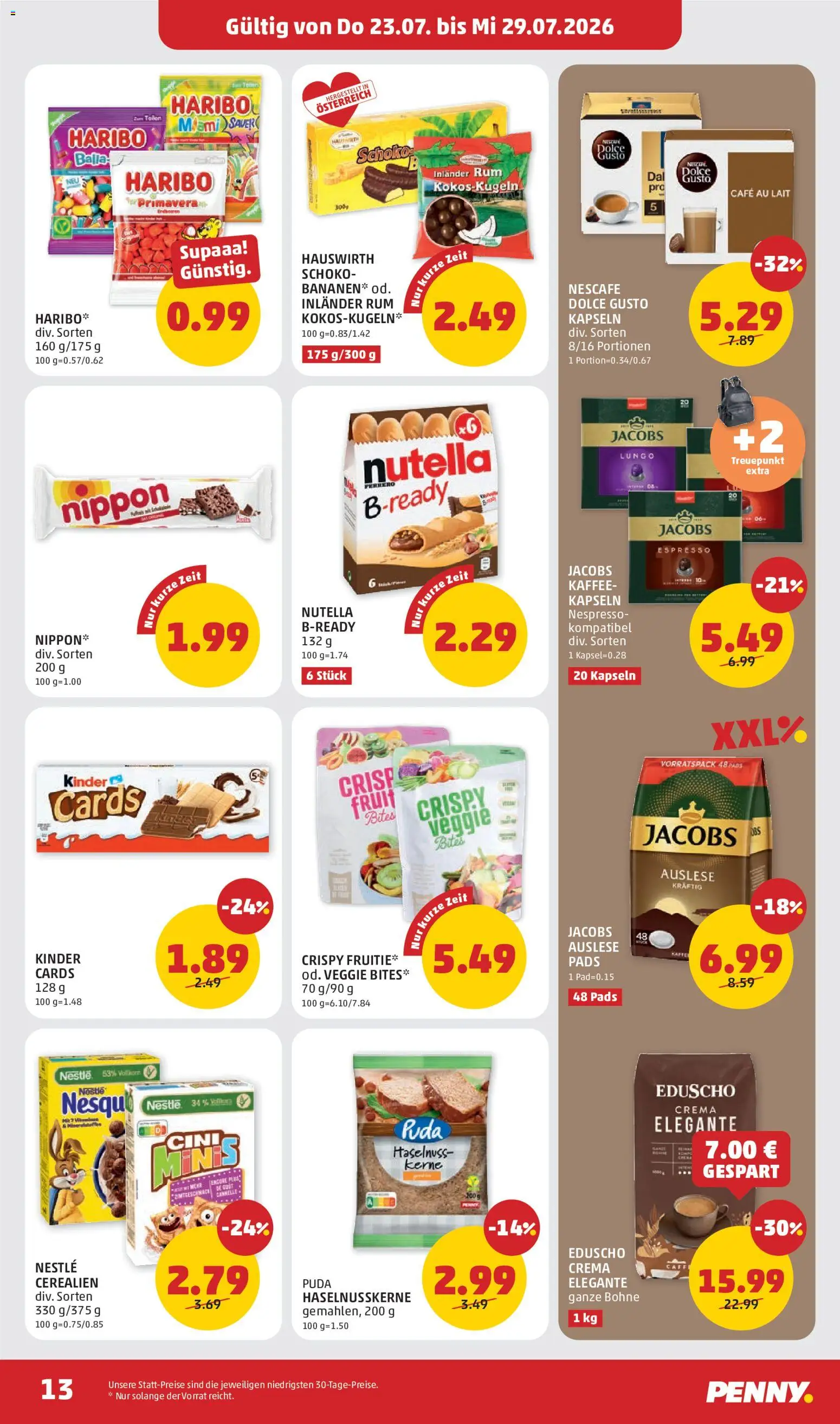 Penny Markt Flugblatt gültig ab 23.07.2026 | Seite: 13 | Produkte: Kaffee