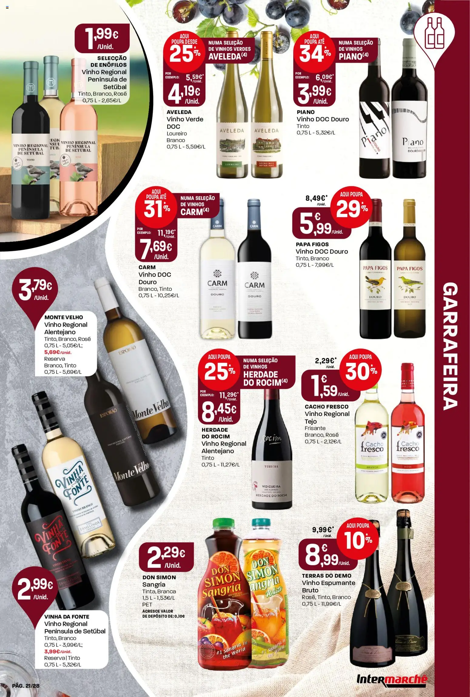 Intermarché folheto Contact │ válido de 22/10/2026 | Página: 21 | Produtos: Vinho branco, Vinho espumante, Papa, Vinho
