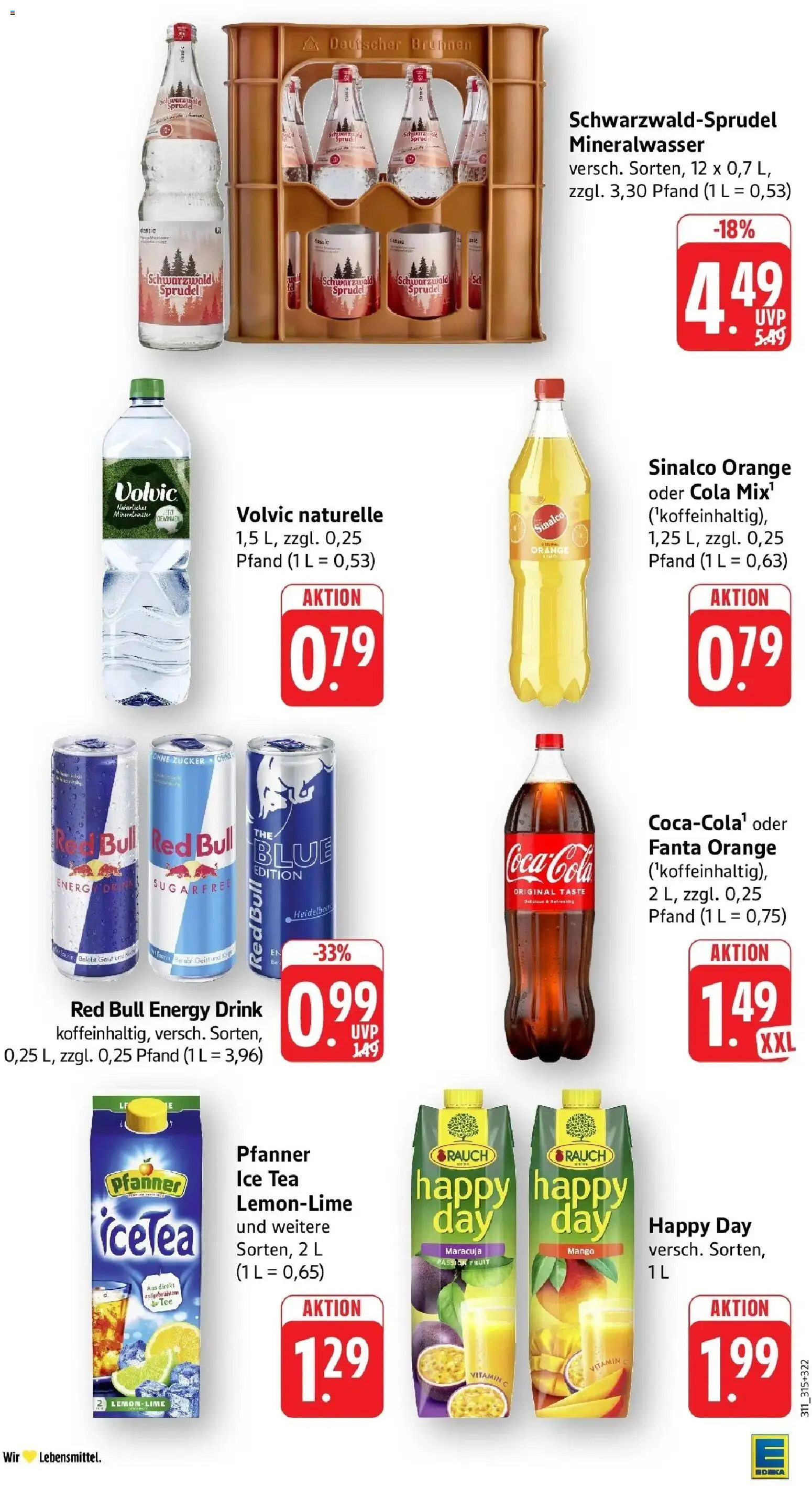 Edeka Prospekt Friedrichsthal (ab 12.10.2026) » Angebote Online | Seite: 36 | Produkte: Sinalco, Fanta, Zucker, Mango