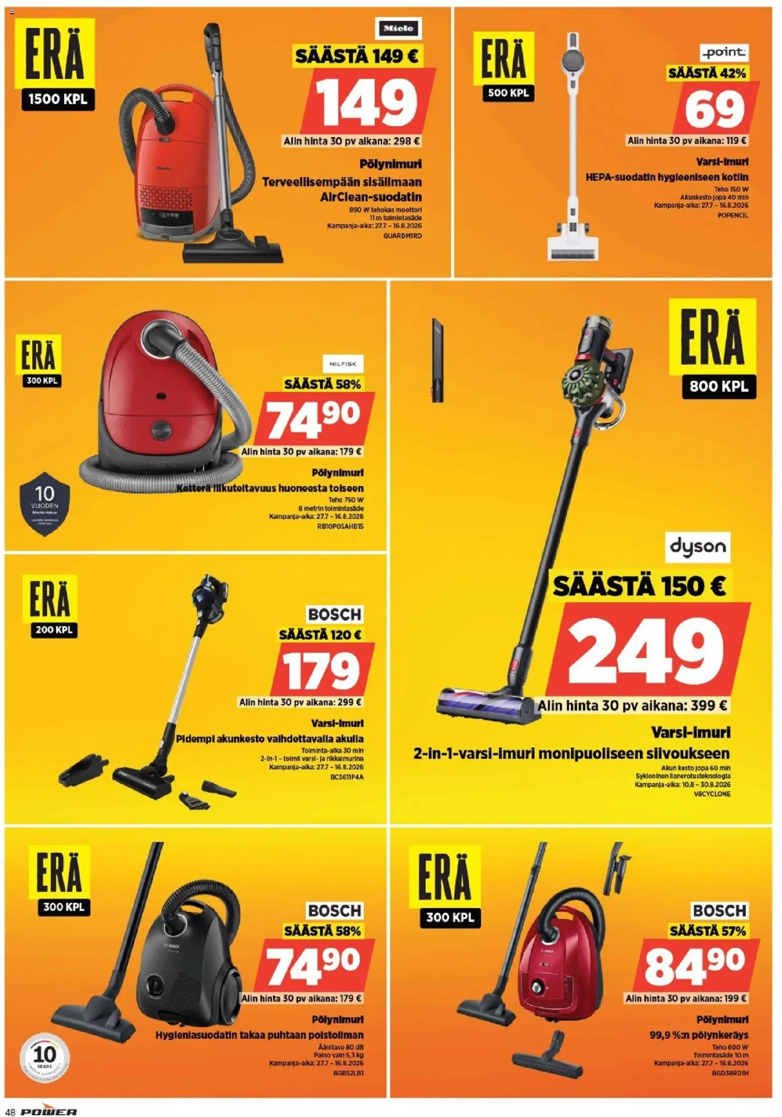 Power tarjoukset – voimassa 10/08/2026 alkaen | Sivu: 48