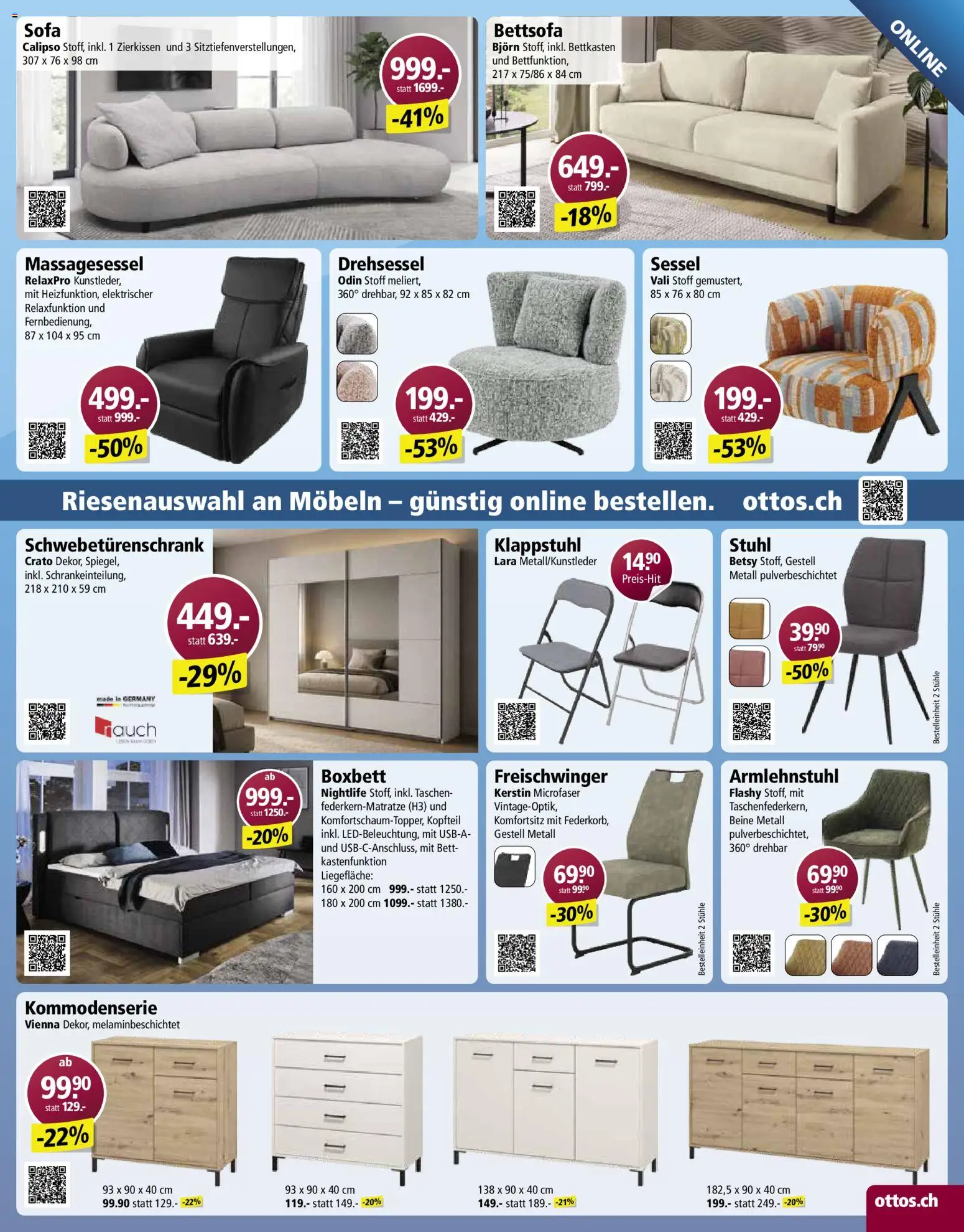 Otto's aktionen – gültig ab 11.08.2026 | Seite: 15 | Produkte: Sofa, Sessel, Stuhl, Bett