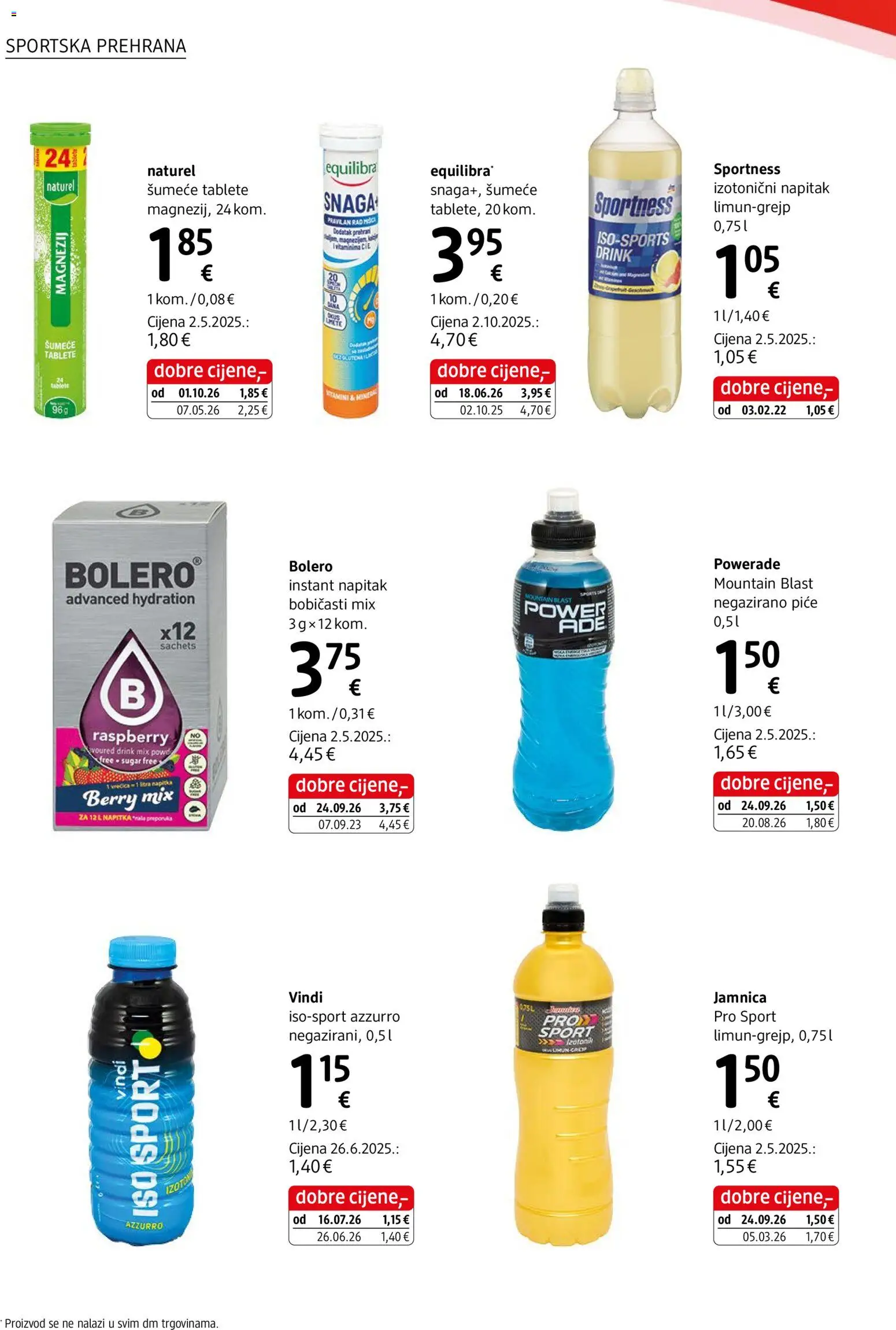 DM katalog | vrijedi od 01.10.2026 | Stranica: 6 | Proizvodi: Jamnica, Napitak, Šumeće tablete, Caro