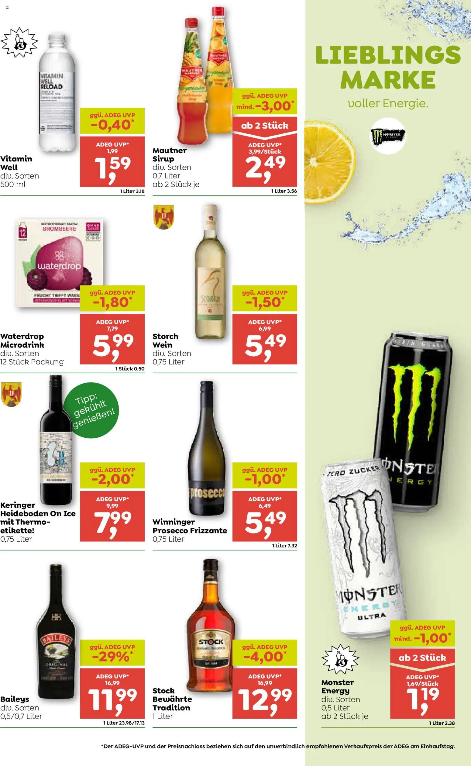 ADEG Flugblatt gültig ab 18.06.2026 | Seite: 9 | Produkte: Zucker, Wein