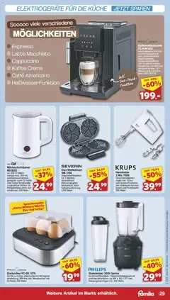 Famila Nordwest Prospekt ab 27.07.2026 gültig | Seite: 31 | Produkte: Milch, Eier, Kaffeevollautomat, Eierkocher