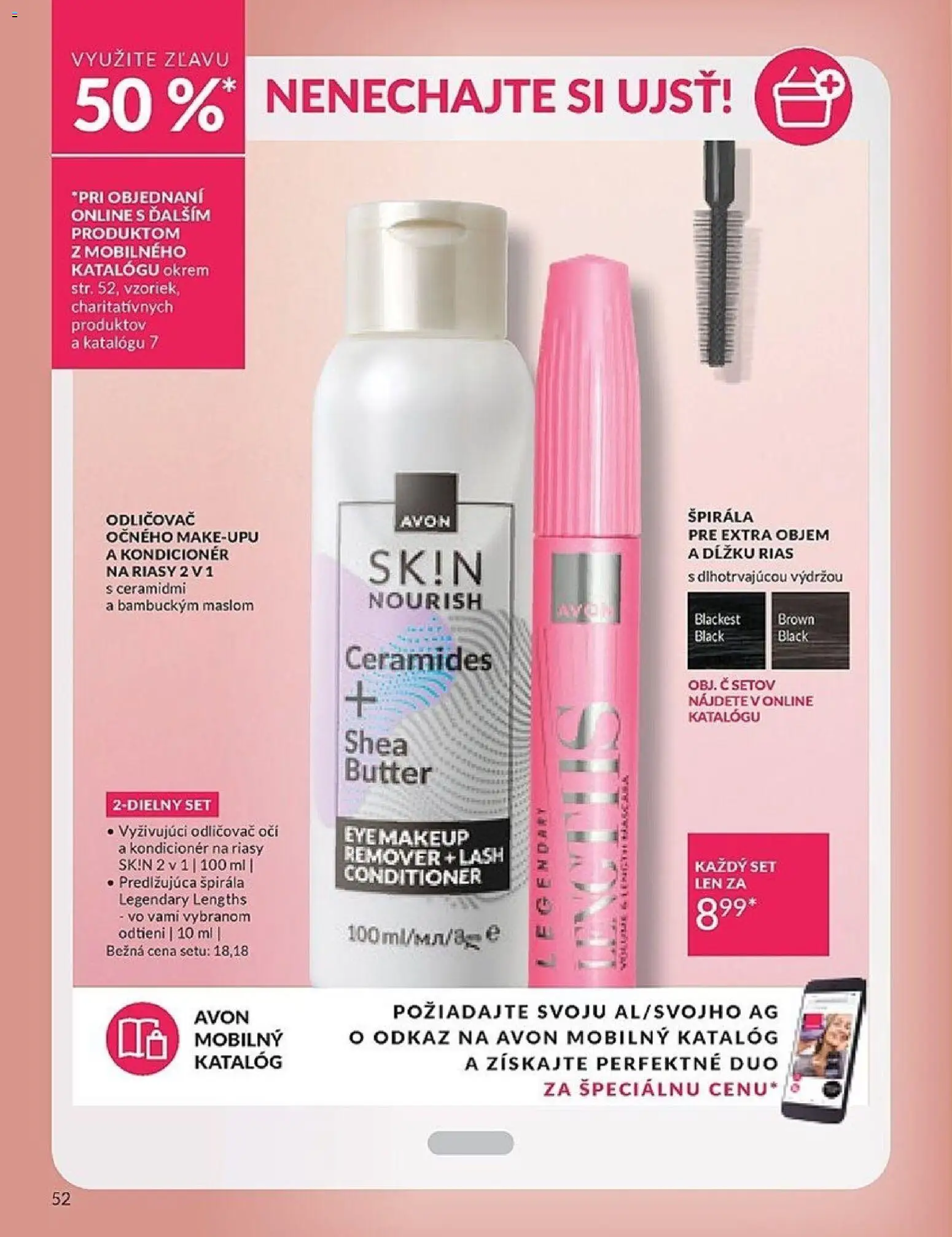 Nové Avon akcie – leták je platný od 01.06.2026 | Strana: 52 | Produkty: Kondicionér, Odličovač, Odličovač očí
