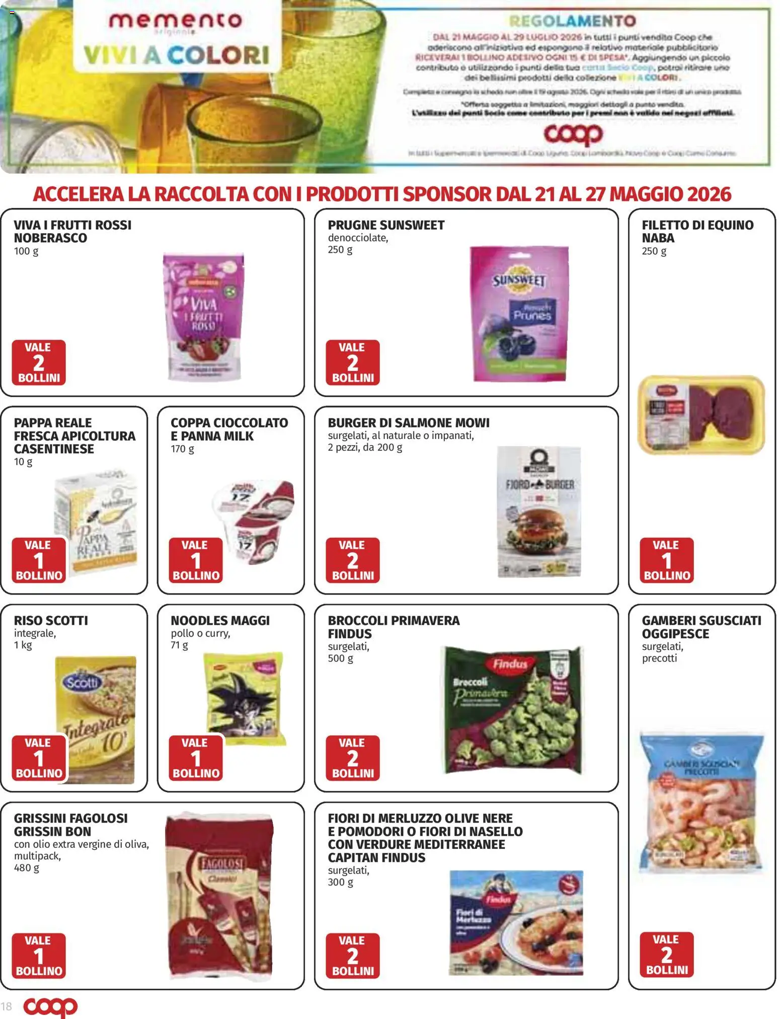 Volantino COOP del 14.05.2026 | Pagina: 18 | Prodotti: Gamberi, Verdure, Olio, Broccoli