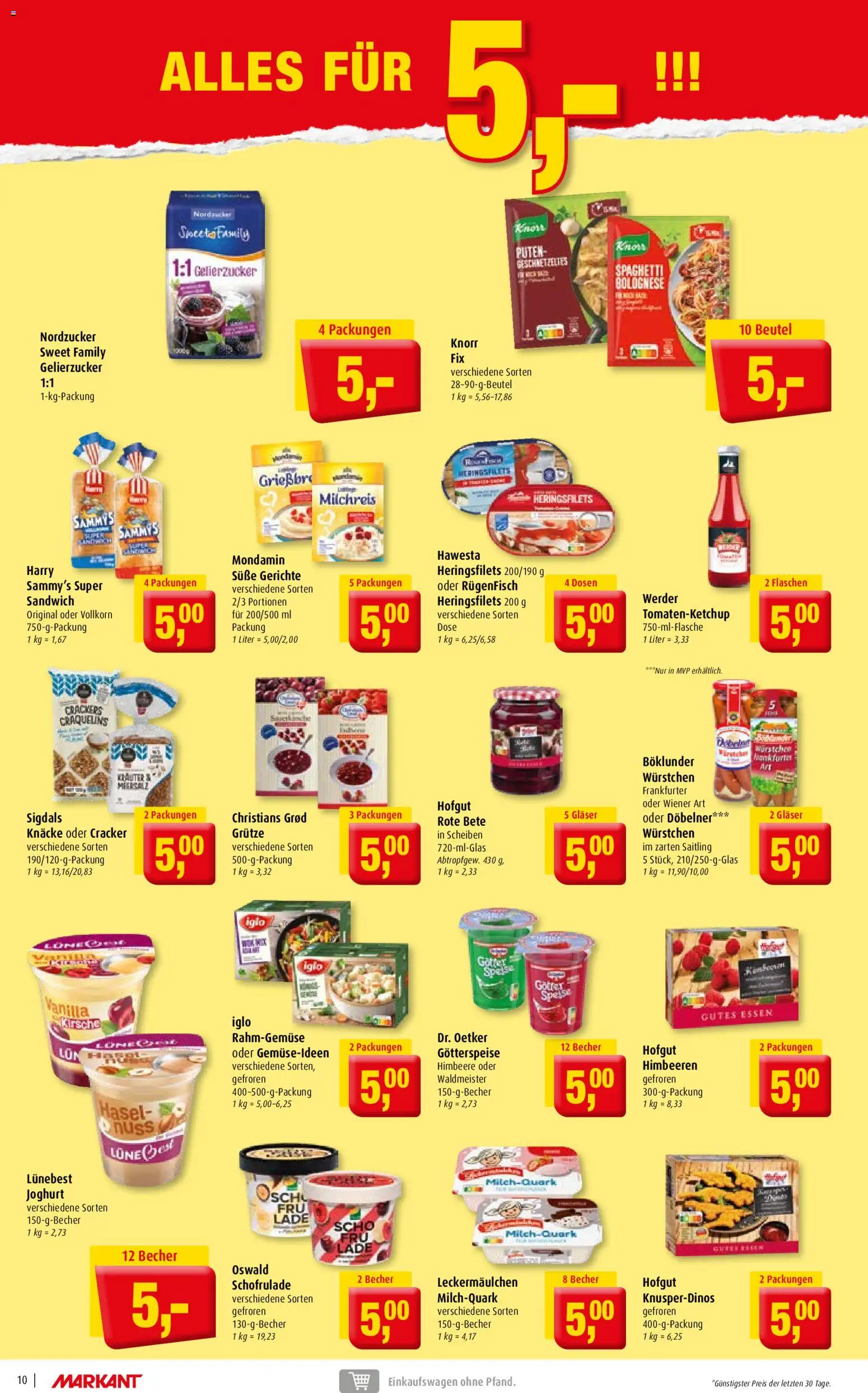 Markant Prospekt – gültig ab 29.06.2026 | Seite: 10 | Produkte: Himbeeren, Joghurt, Iglo, Himbeere