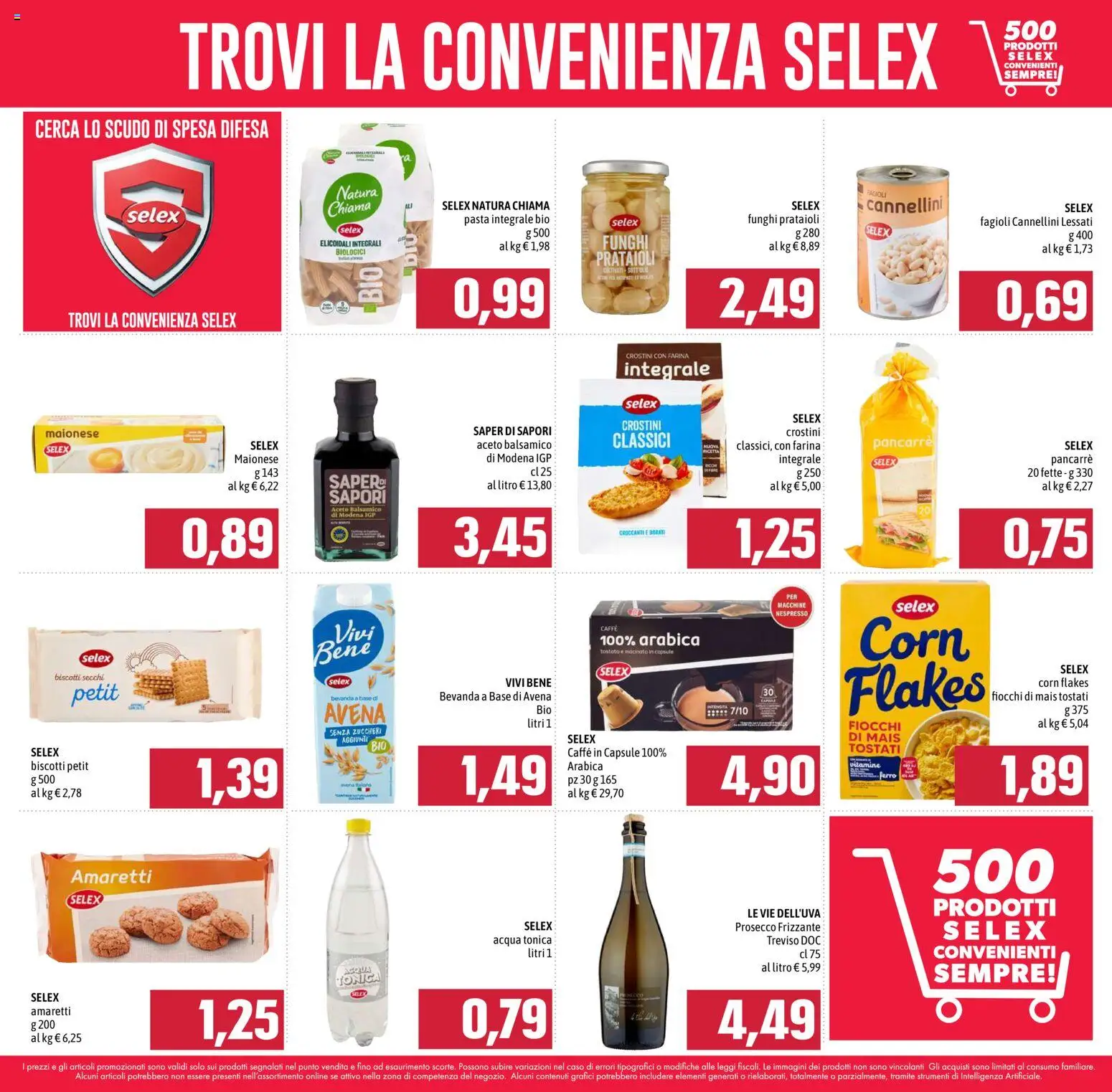 Volantino Emisfero del 08/10/2026 | Pagina: 23 | Prodotti: Acqua tonica, Biscotti, Pasta, Farina integrale