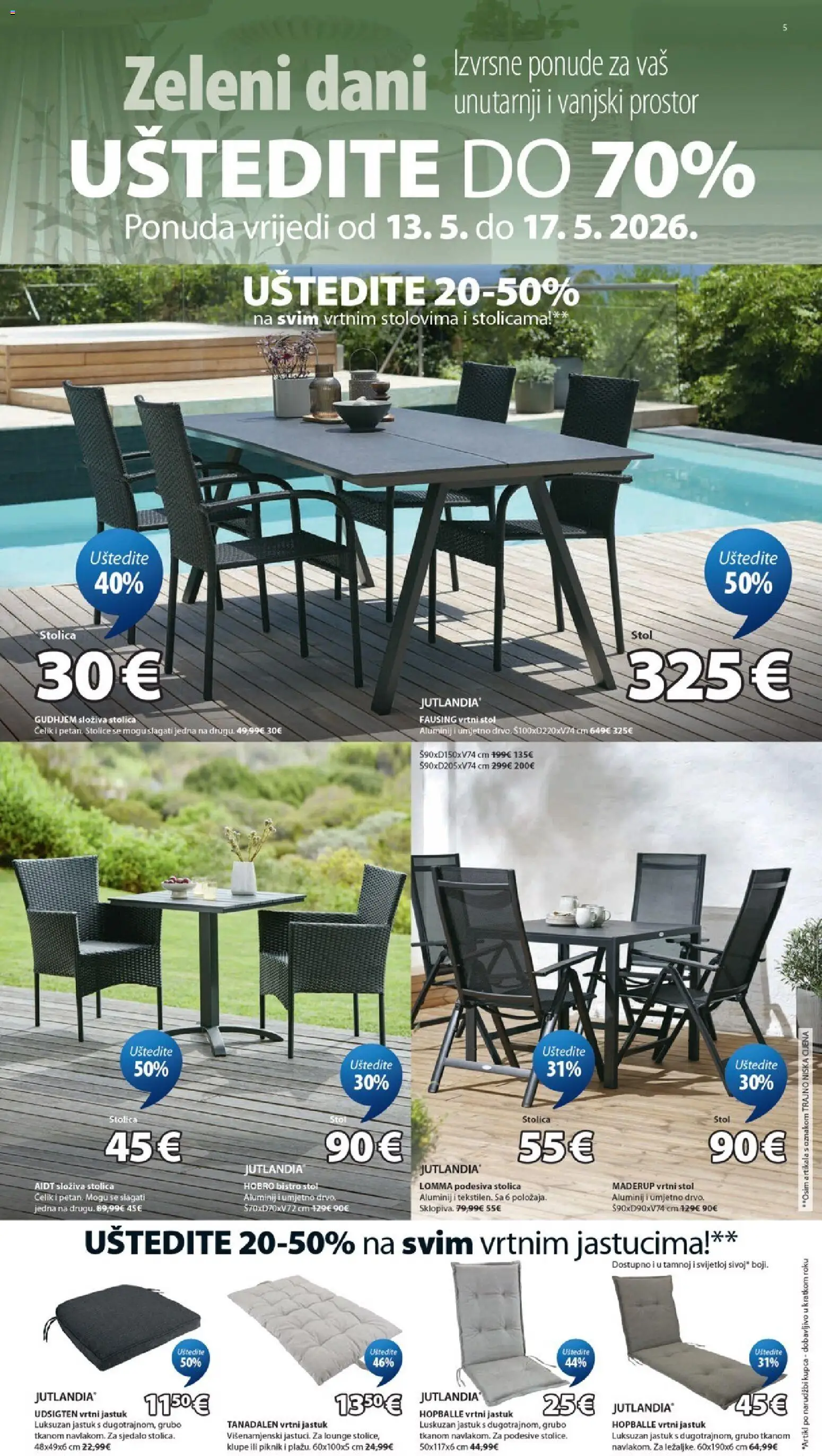 JYSK katalog | vrijedi od 13.05.2026 | Stranica: 5