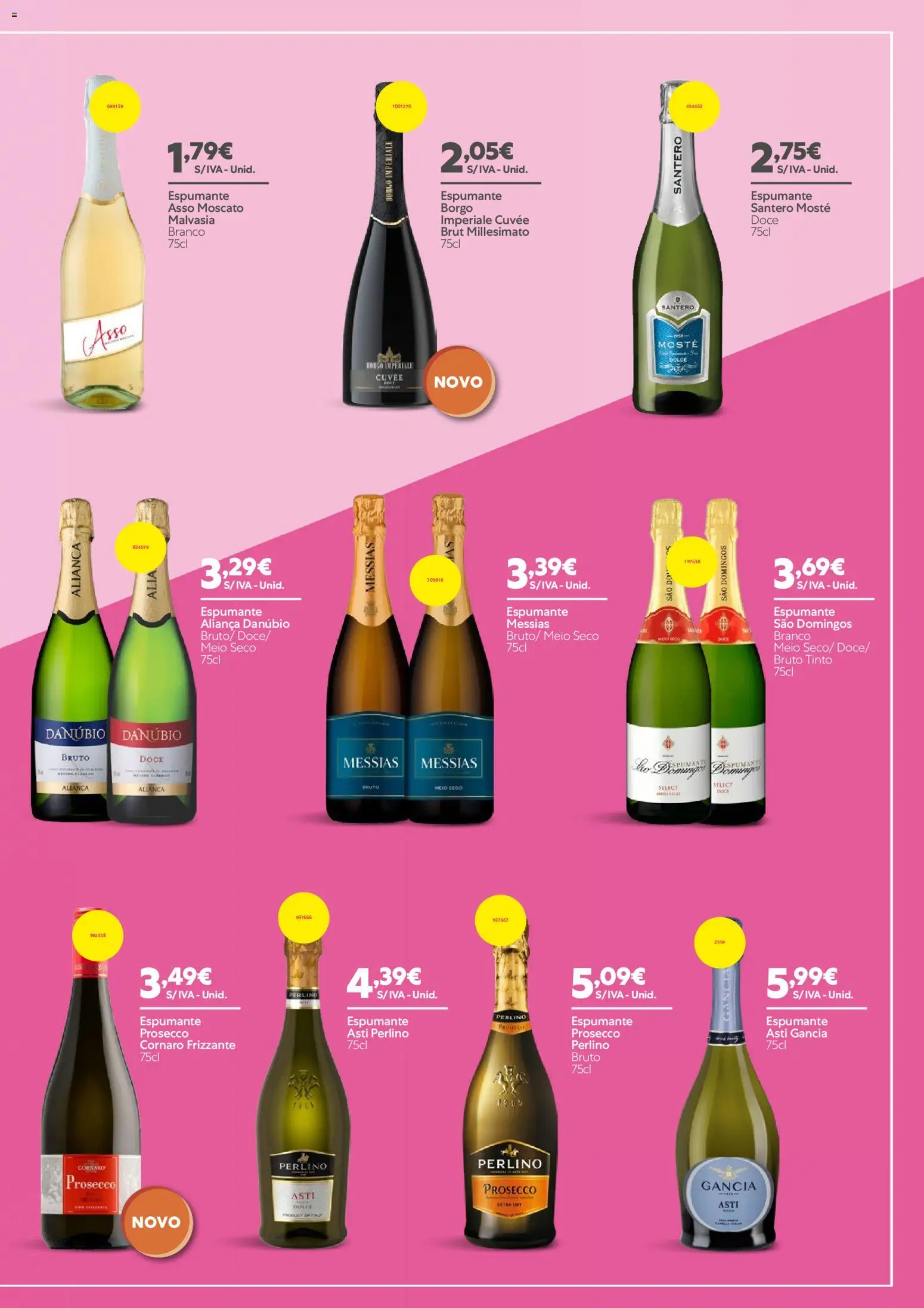 Recheio - Catálogo de Vinhos, Destilados e Cervejas │ válido de 28.05.2026 | Página: 25 | Produtos: Espumante, Prosecco, Aliança