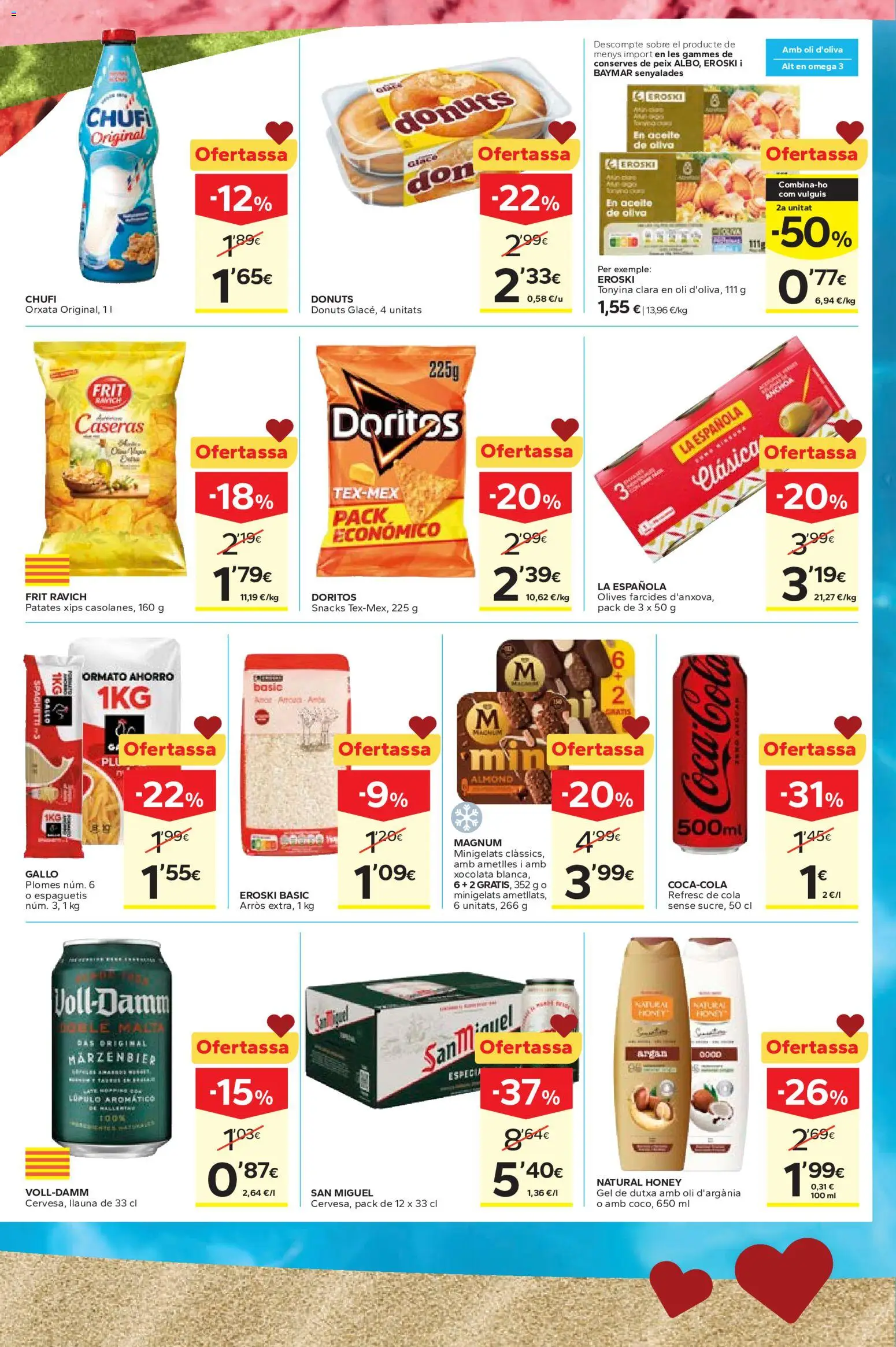 Caprabo Ofertasses d'estiu │ válido desde el 11.06.2026 | Página: 9 | Productos: Δοχείο φοντί, Aceite, Anchoa, Donuts