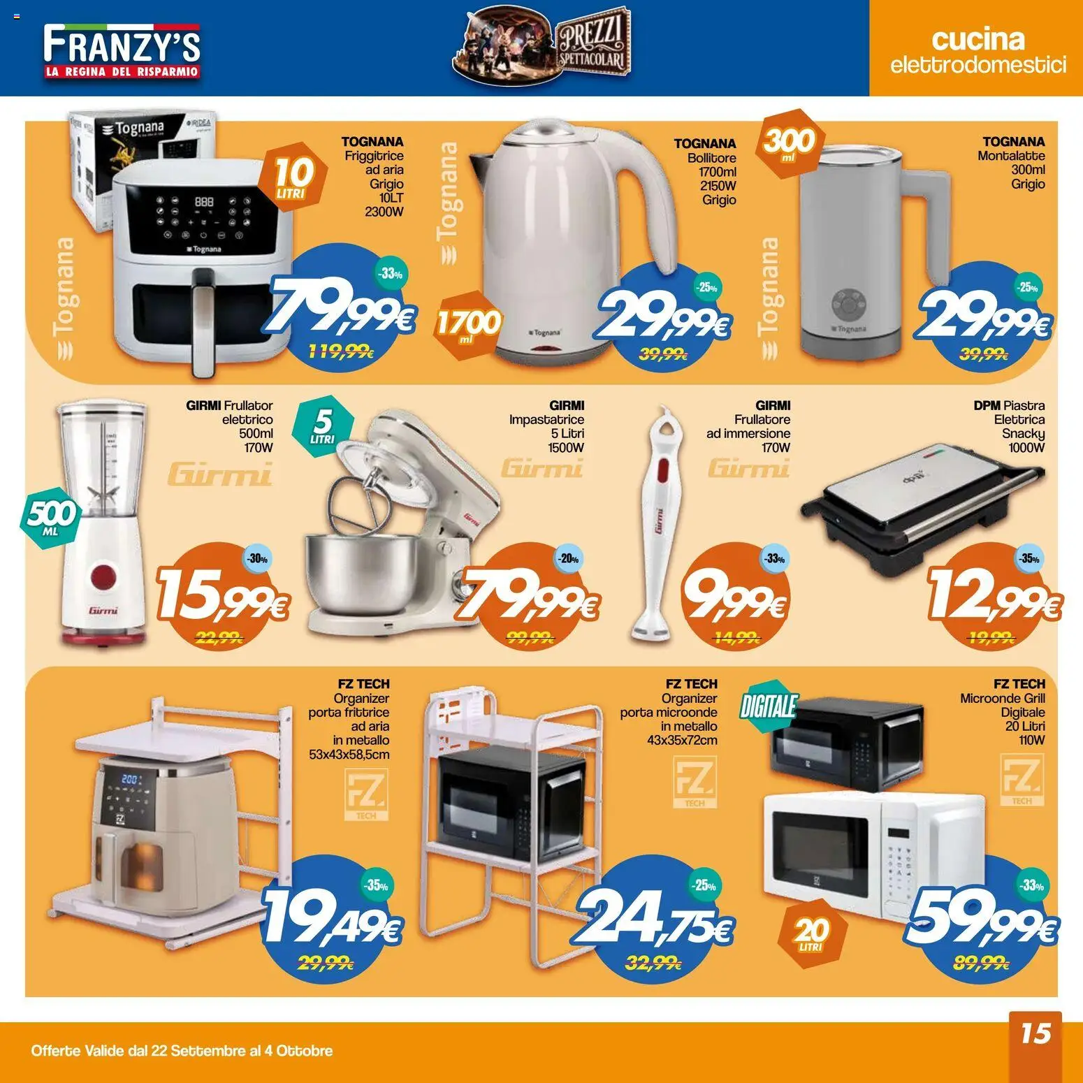 Volantino Franzy's del 22/09/2026 | Pagina: 15