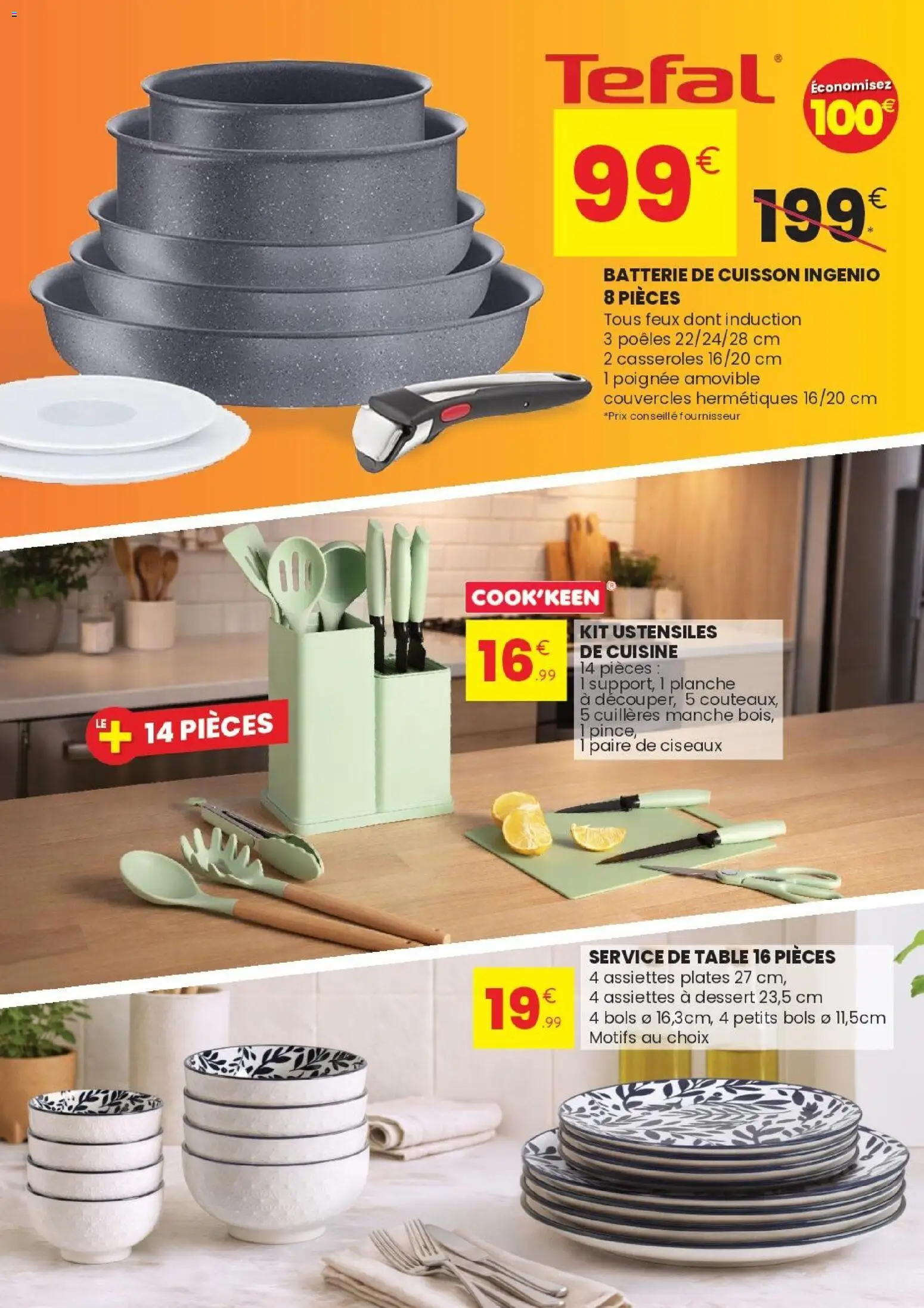{H1} | Page: 3 | Produits: Cuillères, Casseroles, Table, Batterie