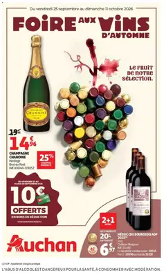 Auchan - Prévisualisation de Auchan - Offerts Foire aux vins valide à partir de 25/09/2026