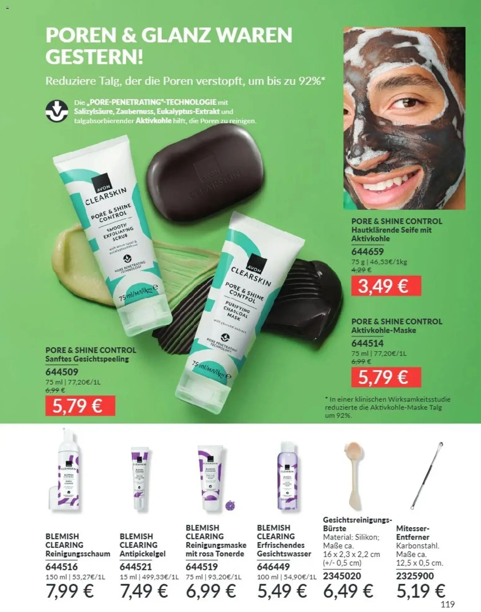 AVON Katalog August 2026 – gültig ab 08.08.2026 | Seite: 119 | Produkte: Bürste, Seife, Reinigungsmaske