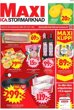 ICA Maxi erbjudanden - Förhandsvisning av reklamblad från butik ICA Maxi aktuell från 28/09/2026