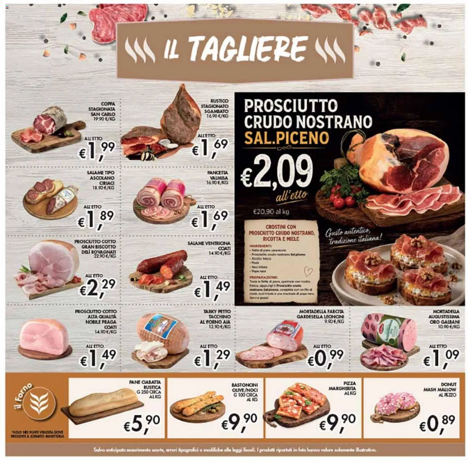 Volantino Coal del 27/08/2026 | Pagina: 7 | Prodotti: Prosciutto Crudo, Prosciutto Cotto, Pizza, Pancetta