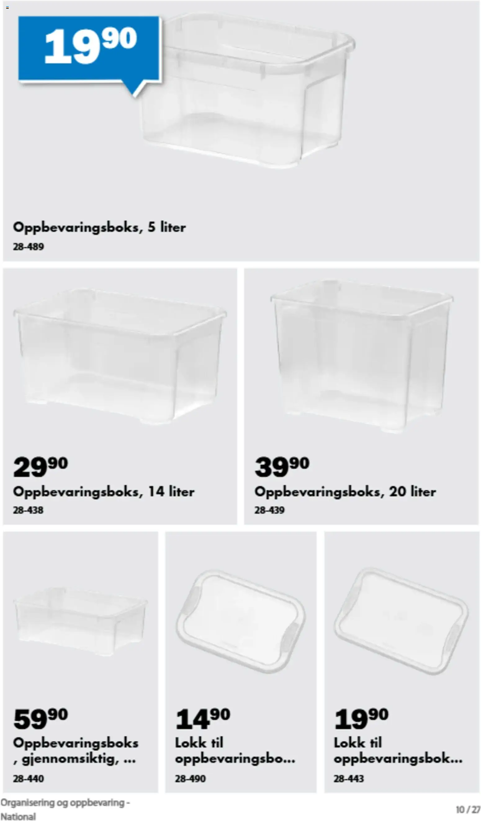 {H1} | Side: 19 | Produkter: Oppbevaringsboks