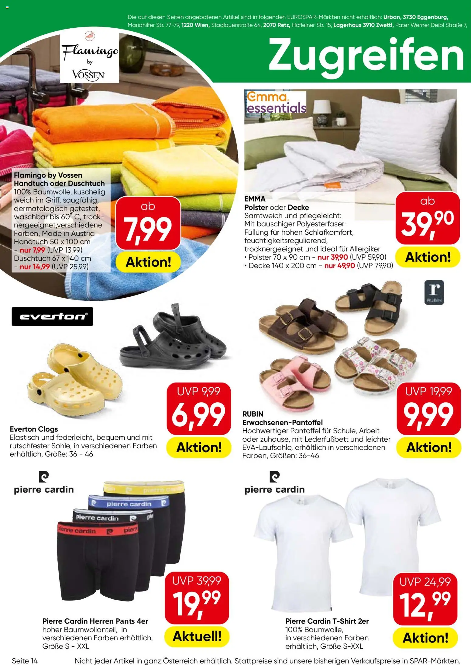 Eurospar Flugblatt gültig ab 30.07.2026 | Seite: 14 | Produkte: Decke