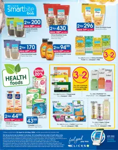 Clicks specials catalogue – valid from 23.04.2026 | Page: 32 | Products: Detergente líquido, Nuts, Cream, Water