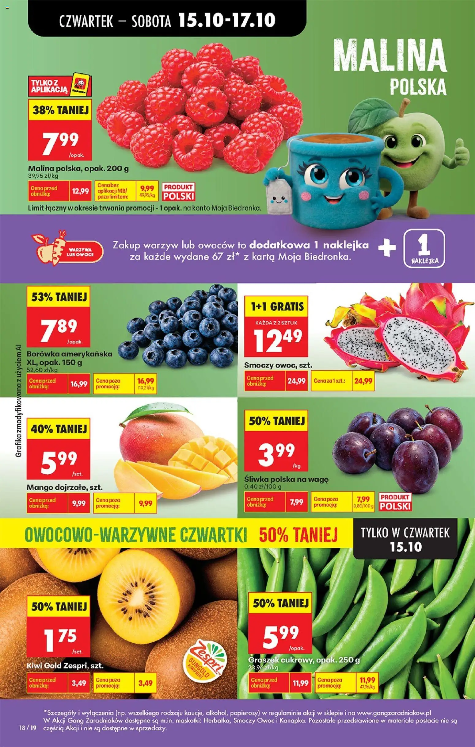 Biedronka Polsko leták - Codziennie niskie ceny od 15.10.2026 | Strana: 30 | Produkty: Mango, Kiwi