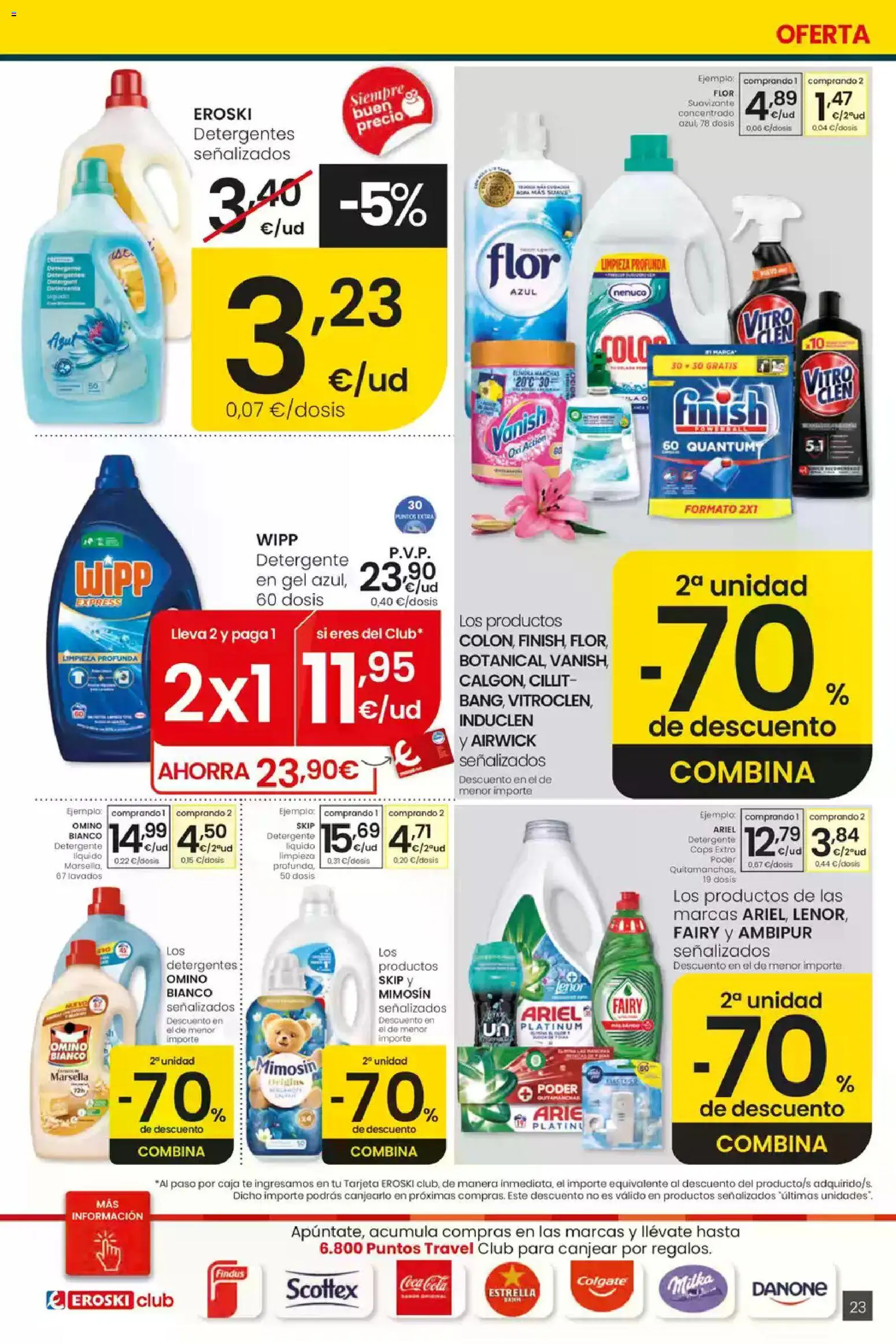 Eroski folleto Center │ válido desde el 16/07/2026 | Página: 23 | Productos: Detergente, Té, Suavizante, Caja