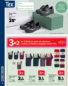 Vista previa Carrefour Vuelta al cole II válido desde el 18/08/2026 | Página: 4 | Productos: Sombra, Medias, Té, Calcetines