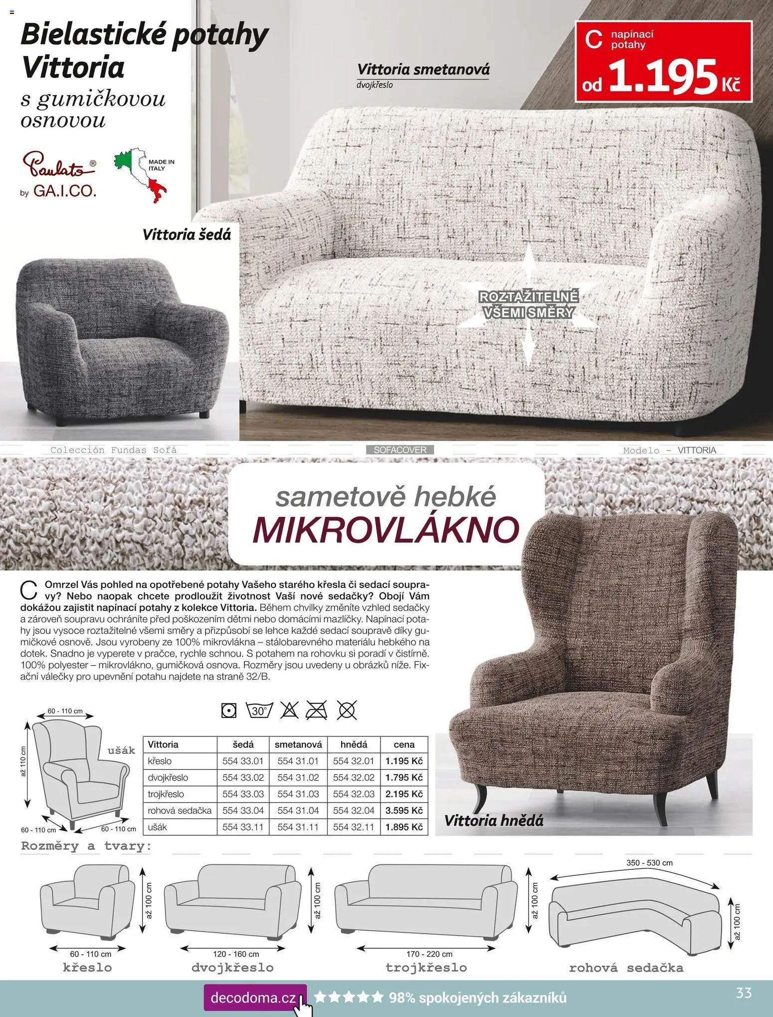 Decodoma katalog Podzim 2026 od 01.09.2026 | Strana: 33 | Produkty: Křesla, Sedačka, Křeslo, Sedačky