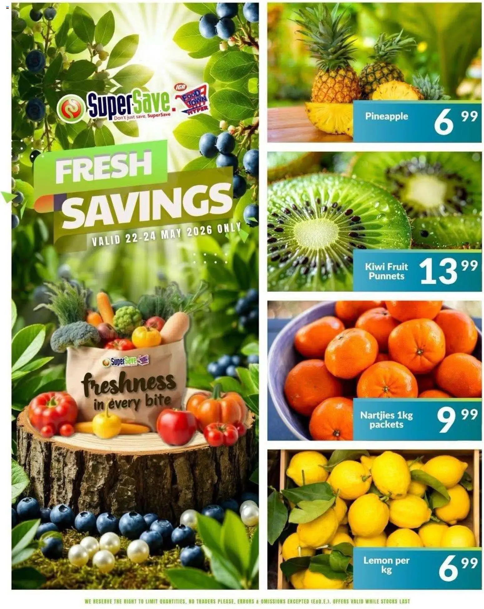 New Super Save catalogue – valid from 24.05.2026 | Page: 14 | Products: Pineapple, Kiwi, Fruit, Lemon