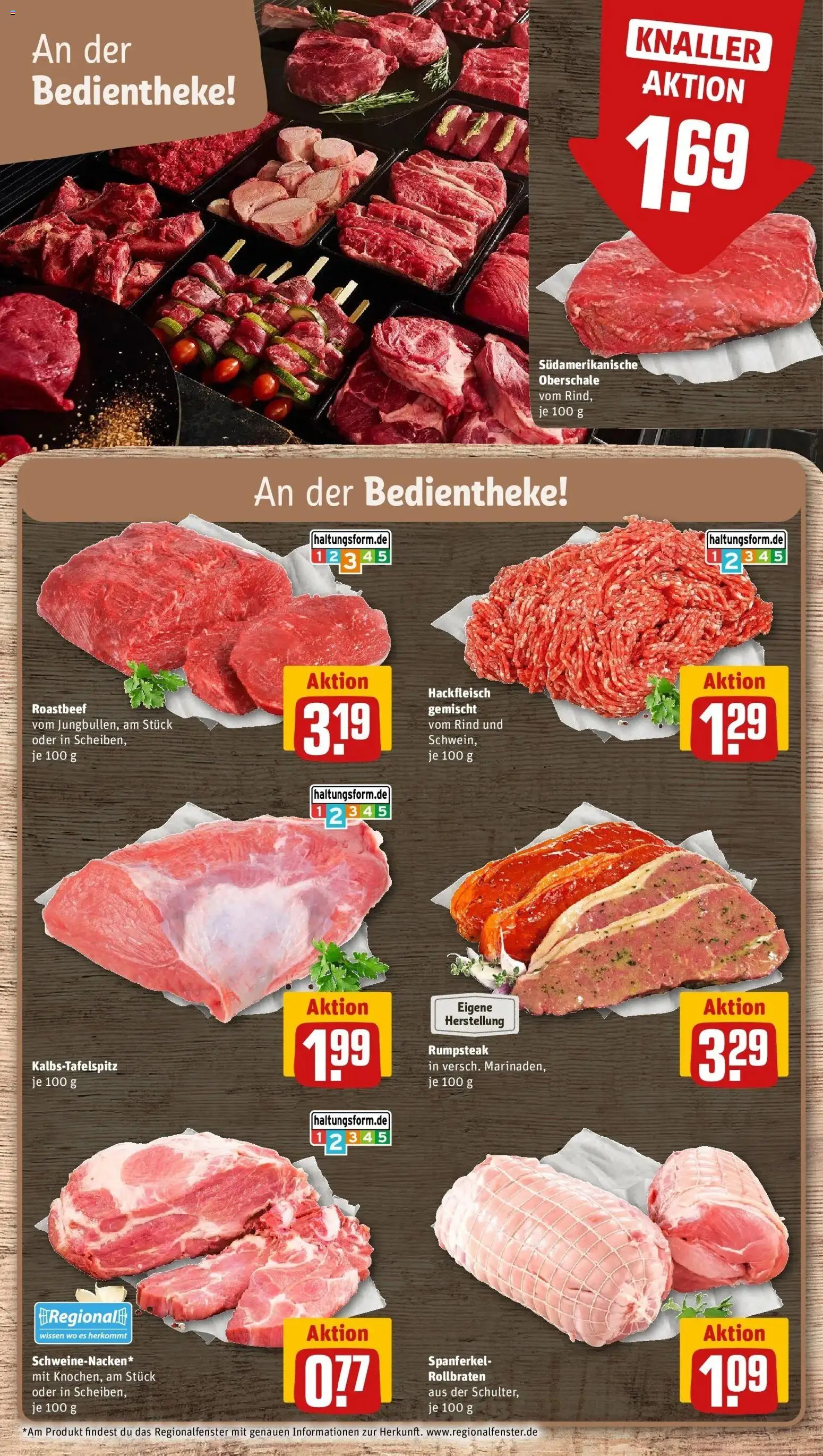 REWE Prospekt ab 07.09.2026 zum Blättern » Angebote | Seite: 8 | Produkte: Rumpsteak, Roastbeef, Hackfleisch