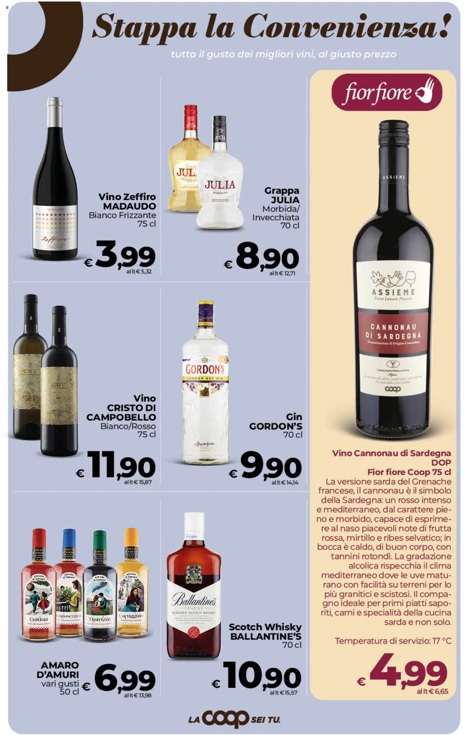 Volantino Ipercoop del 02/10/2026 | Pagina: 38 | Prodotti: Gin, Frutta, Ballantine’s, Specialità