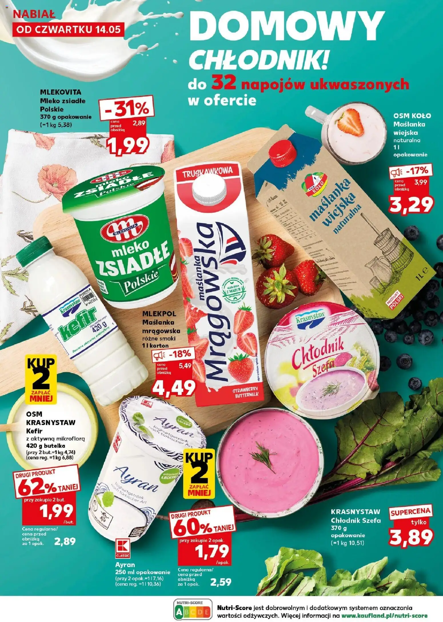 Kaufland gazetka - Mocny start od 18.05.2026 | Strona: 20 | Produkty: Kefir, Maślanka, Mleko