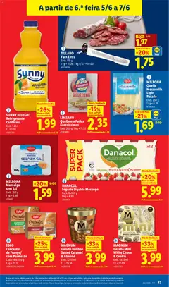 Pré-visualização MILBONA Manteiga sem Sal, Manteiga sem Sal, Emb. 250 g válido de 01.06.2026 | Página: 33