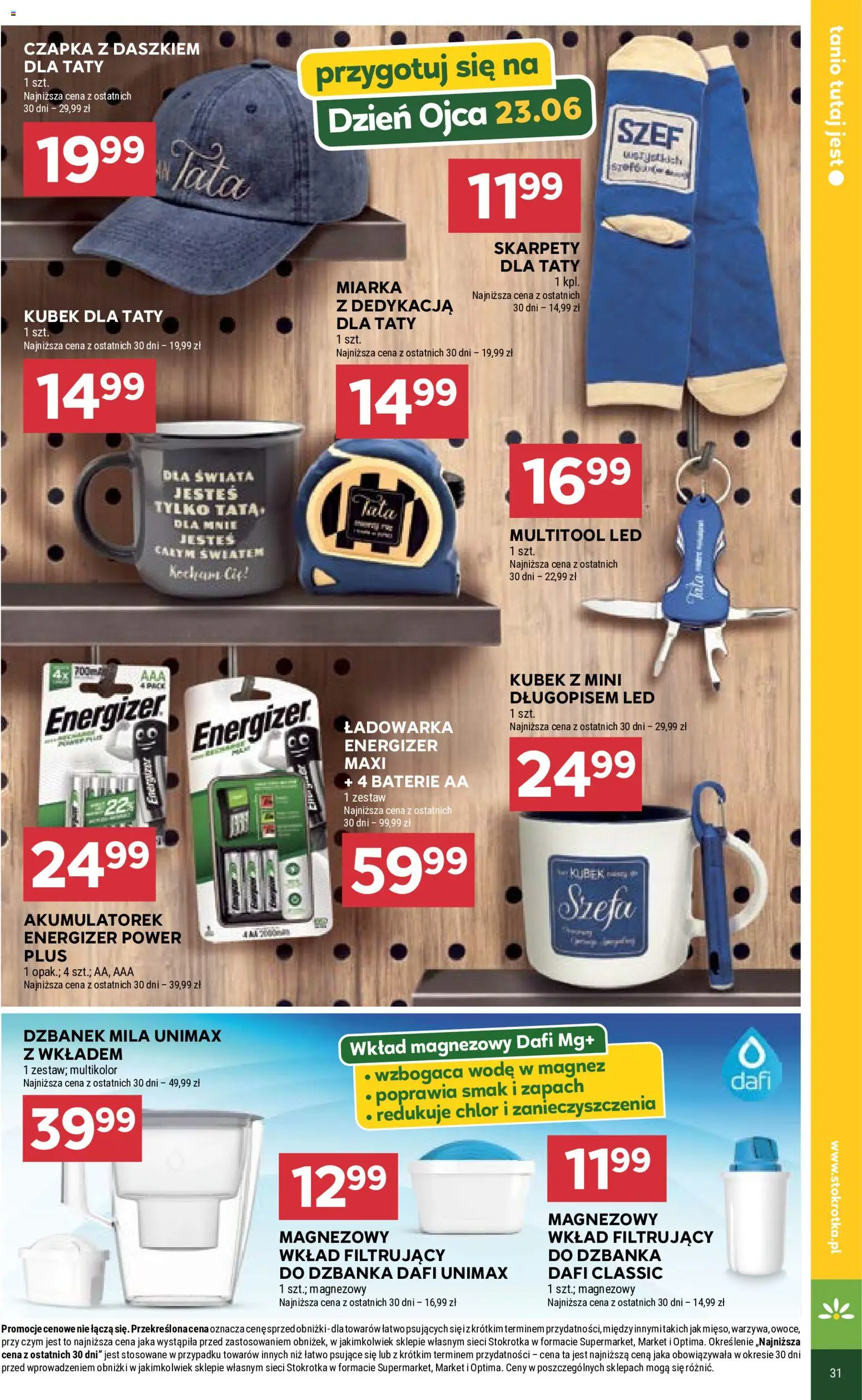 Stokrotka gazetka od 18.06.2026 | Strona: 43 | Produkty: Dzbanek, Czapka, Ładowarka, Owoce