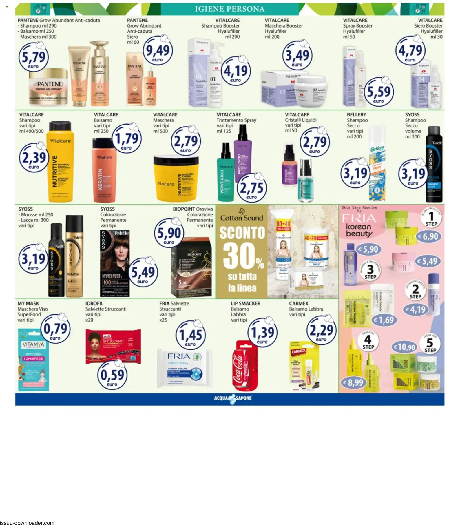 Volantino Acqua e Sapone del 29/06/2026 | Pagina: 8 | Prodotti: Maschera, Lacca, Maschera viso, Coca Cola