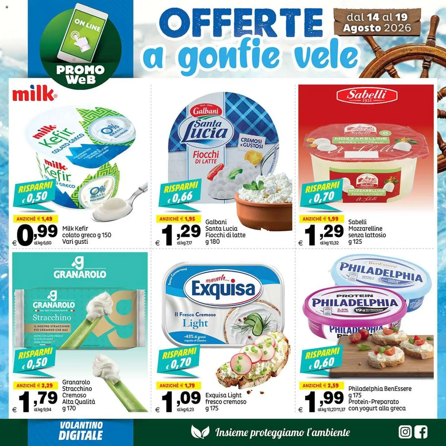 Volantino Elite Supermercati del 14/08/2026 | Pagina: 2 | Prodotti: Yogurt, Fiocchi, Latte, Stracchino