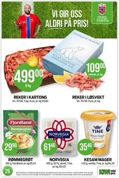 Forhåndsvisning av Kiwi kundeavis gyldig fra 22/06/2026 | Side: 9 | Produkter: Kiwi, Reker, Marinadă, Mikrovalovka
