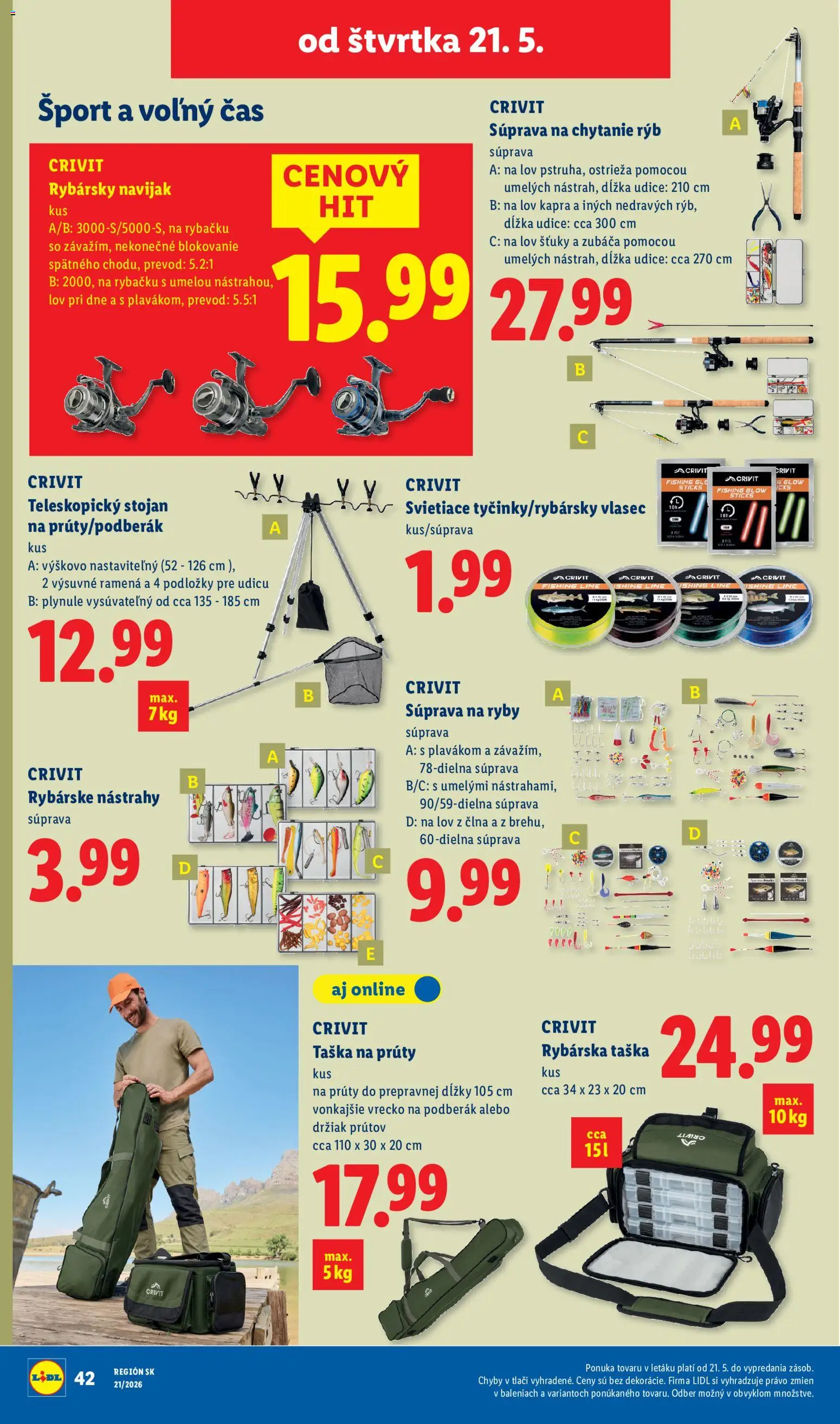 Nové Lidl akcie – leták je platný od 18.05.2026 | Strana: 87 | Produkty: Ryby, Taška