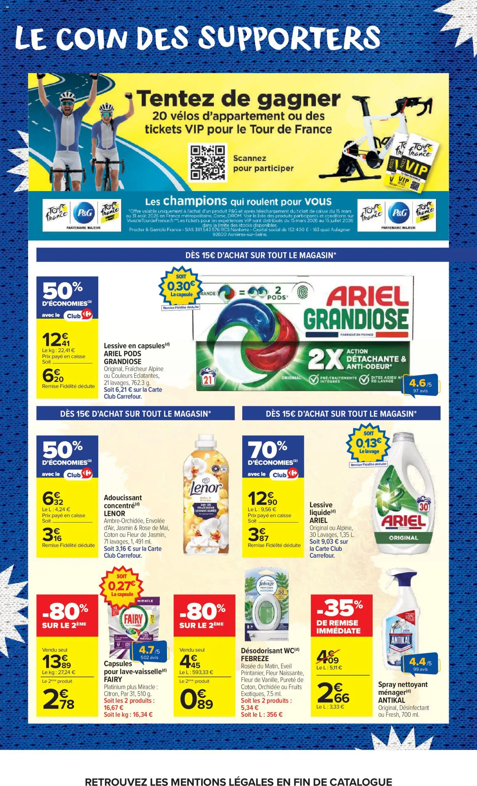 {H1} | Page: 5 | Produits: Coton, Désodorisant, Adoucissant, Lessive
