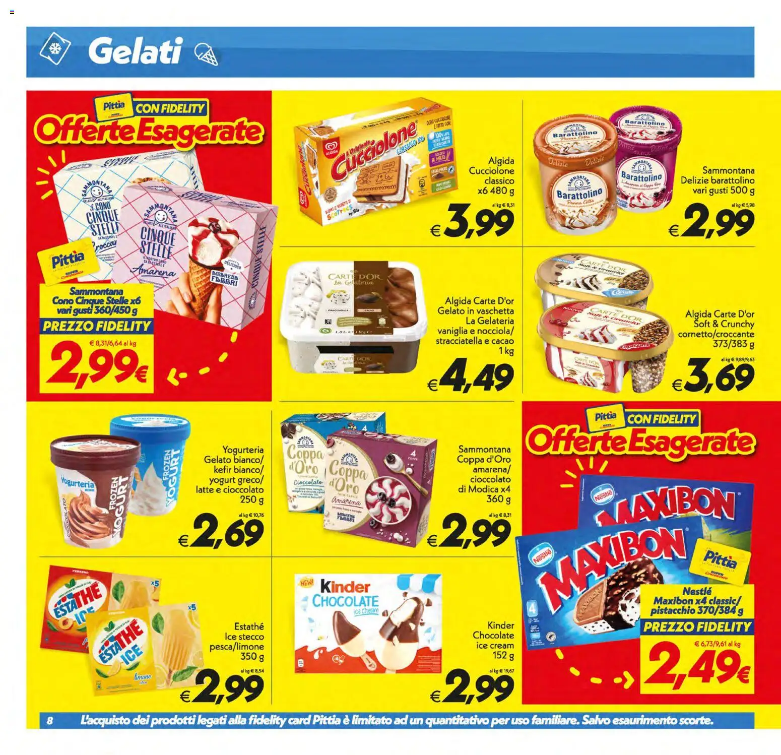 Volantino SuperConveniente del 21/07/2026 | Pagina: 8 | Prodotti: Cioccolato, Gelato, Cacao, Amarena