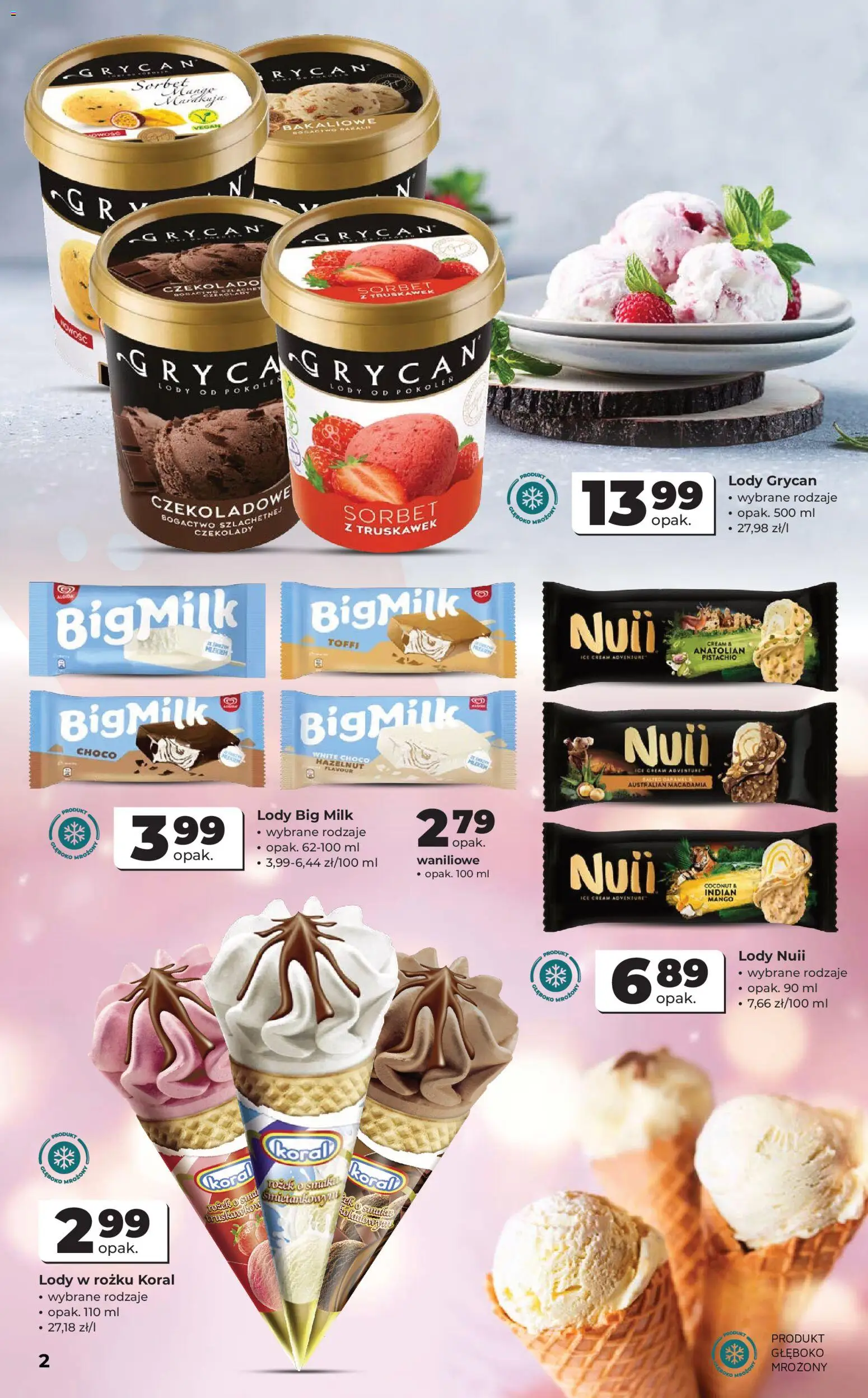 Odido gazetka od 19.08.2026 | Strona: 2 | Produkty: Mango, Lody Grycan, Grycan lody, Big Milk