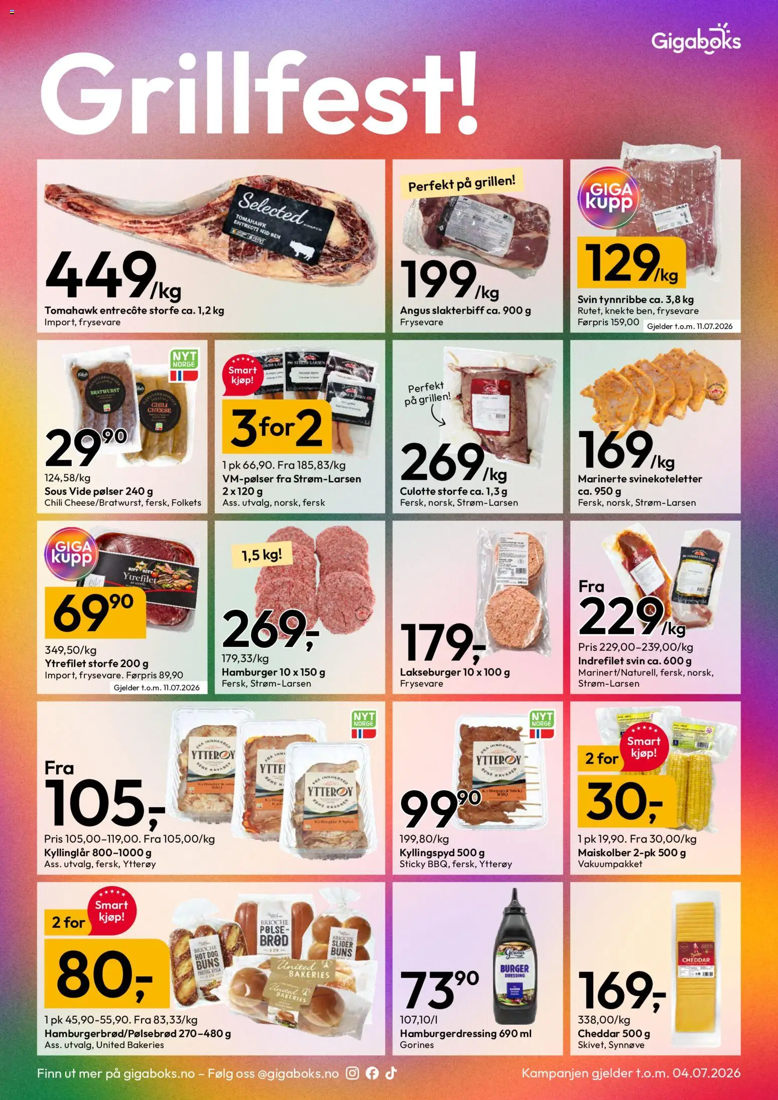 {H1} | Side: 4 | Produkter: Desk, Hamburger, Speltbrød, Curry powder