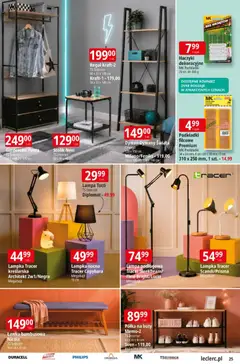 Pogląd oferty "E.Leclerc gazetka" - ważna od 11.08.2026 | Strona: 25 | Produkty: Buty, Omega, Lampa, Lampka nocna
