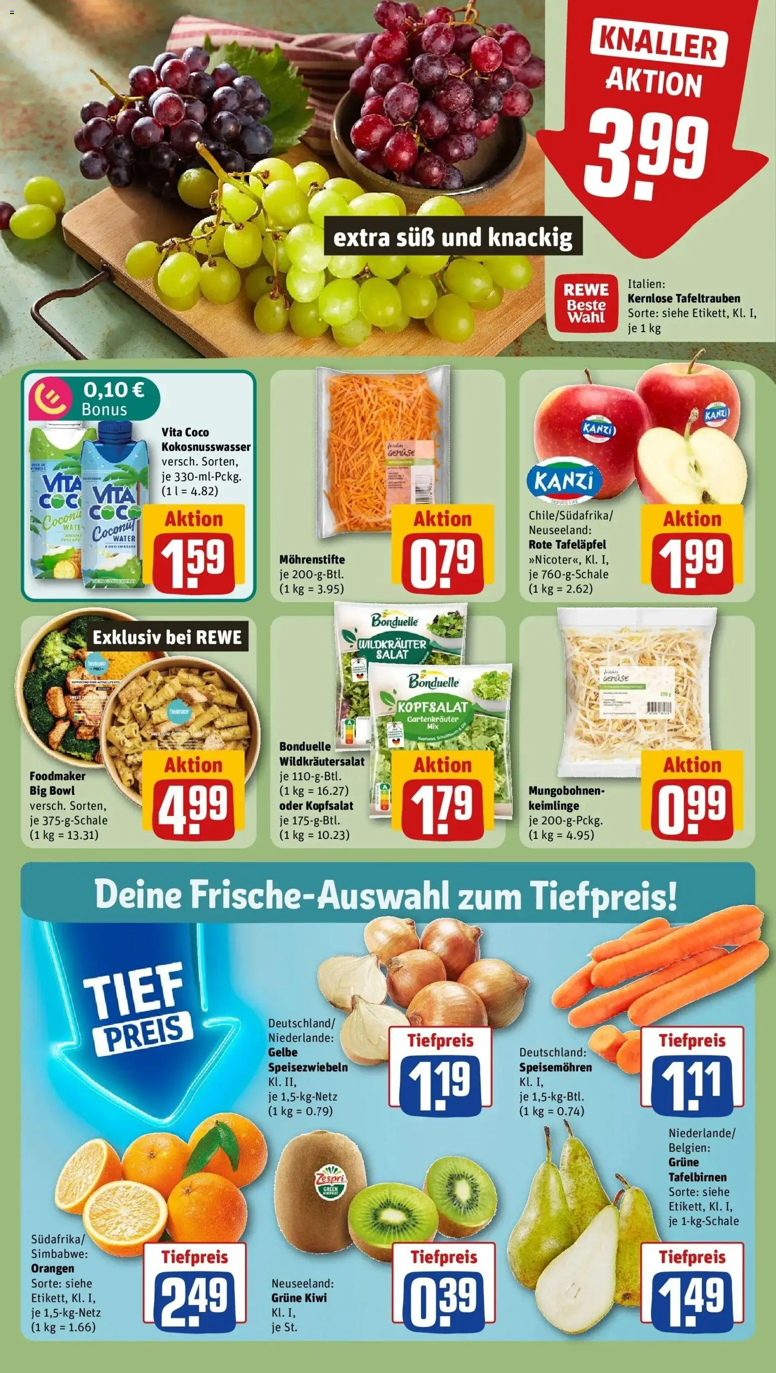 REWE Prospekt ab 21.09.2026 zum Blättern » Angebote | Seite: 12 | Produkte: Orangen, Gemüse, Kiwi, Salat