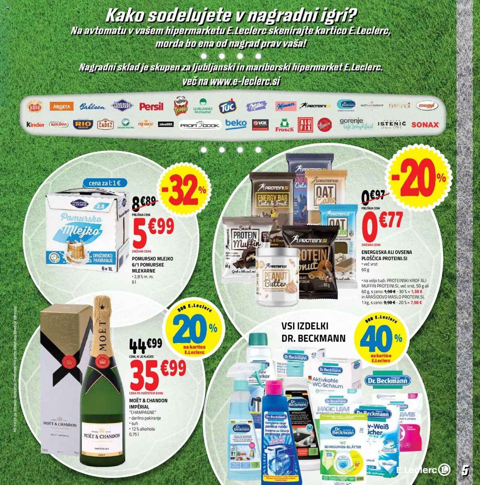 Novi E.leclerc katalog ponudbe – veljaven od 10.06.2026 | Stran: 5 | Izdelki: Arašidovo maslo, Maslo