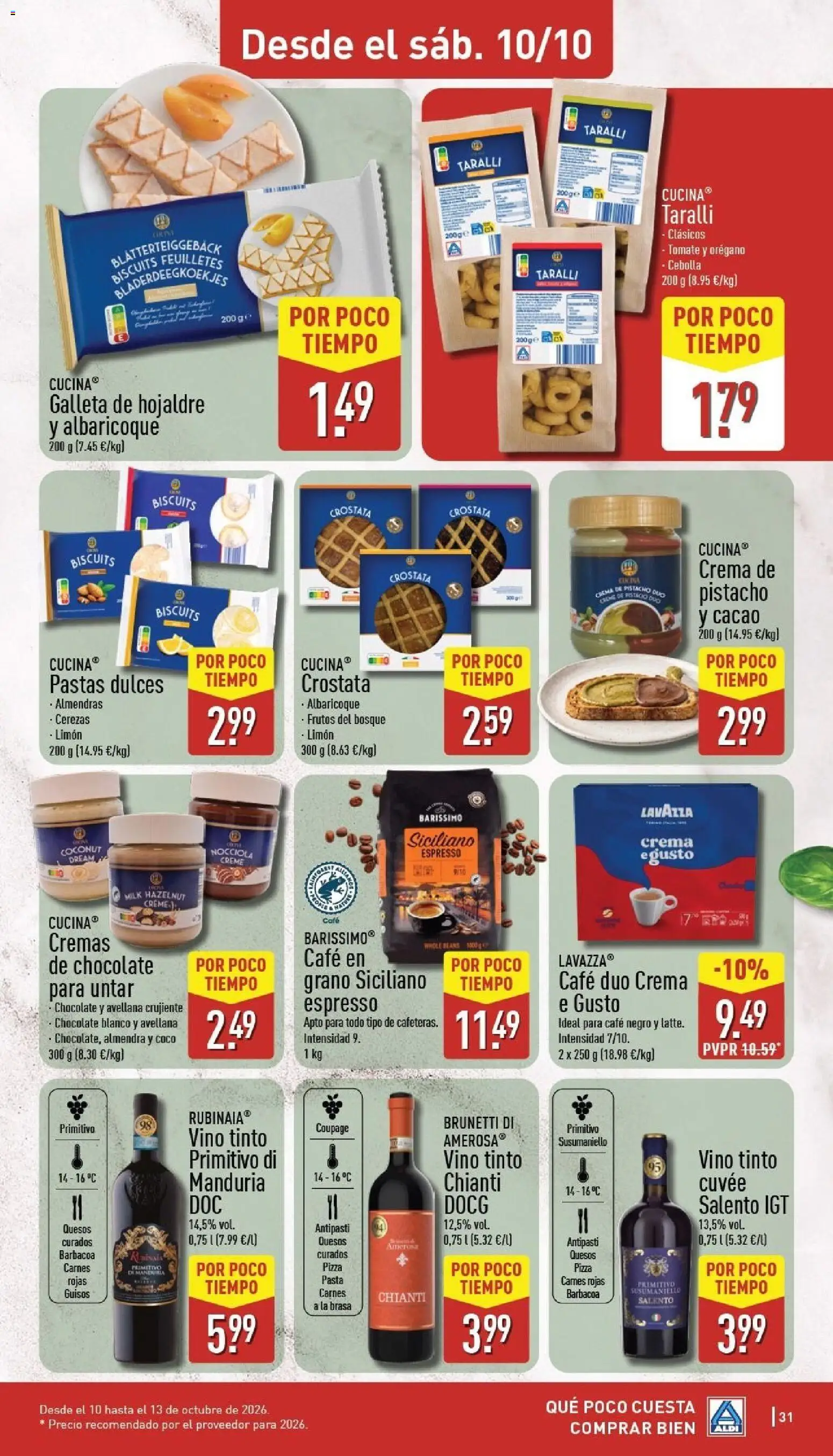 Aldi folleto Península │ válido desde el 05/10/2026 | Página: 31 | Productos: Chocolate, Tomate, Dulces, Almendras