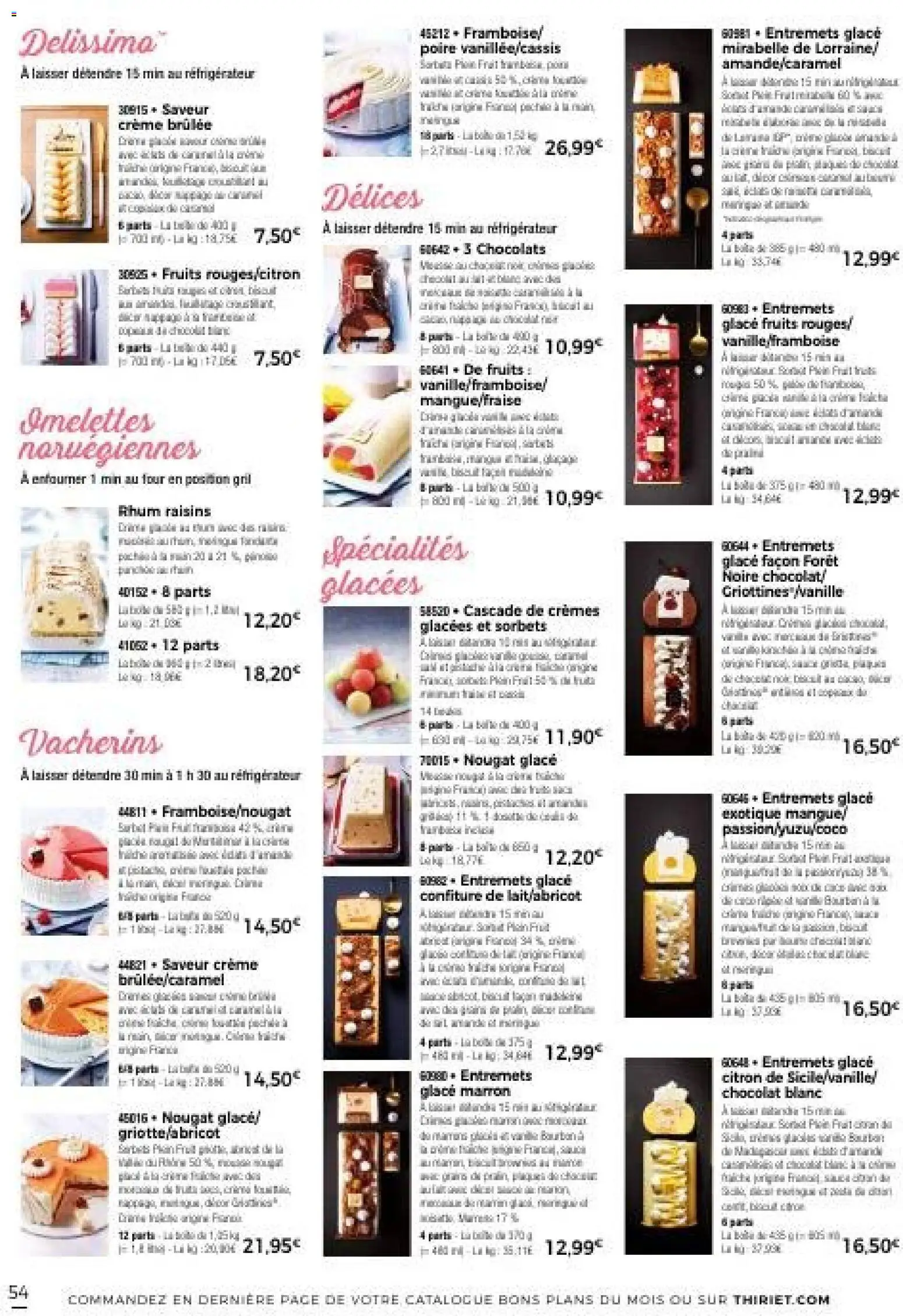 {H1} | Page: 54 | Produits: Framboise, Four, Rhum, Chocolat